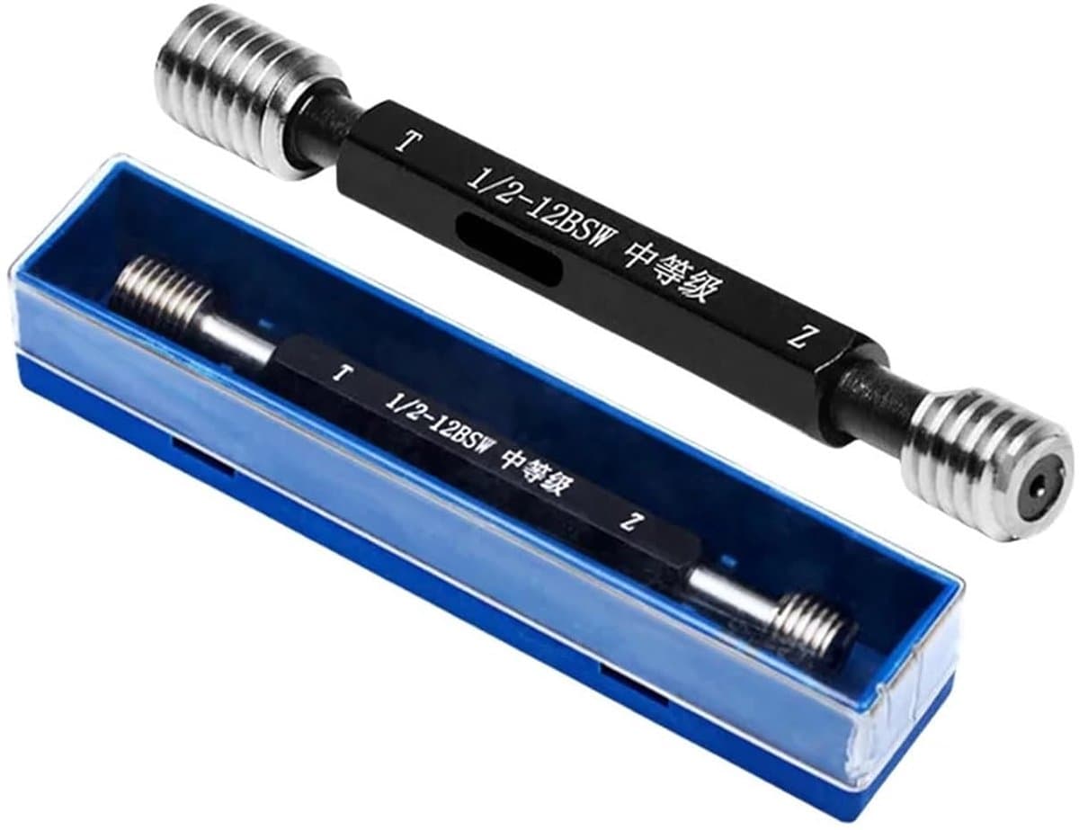 Schroefdraadmeter Set - Draadmeting Gereedschap - Metaalbewerking Projecten - Ring en Plug Meters - Meerdere Maten - Zilverkleurig