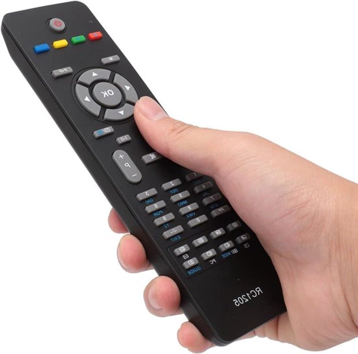 Universele TV-Afstandsbediening met Ergonomisch Design voor Diverse Merken TV's.