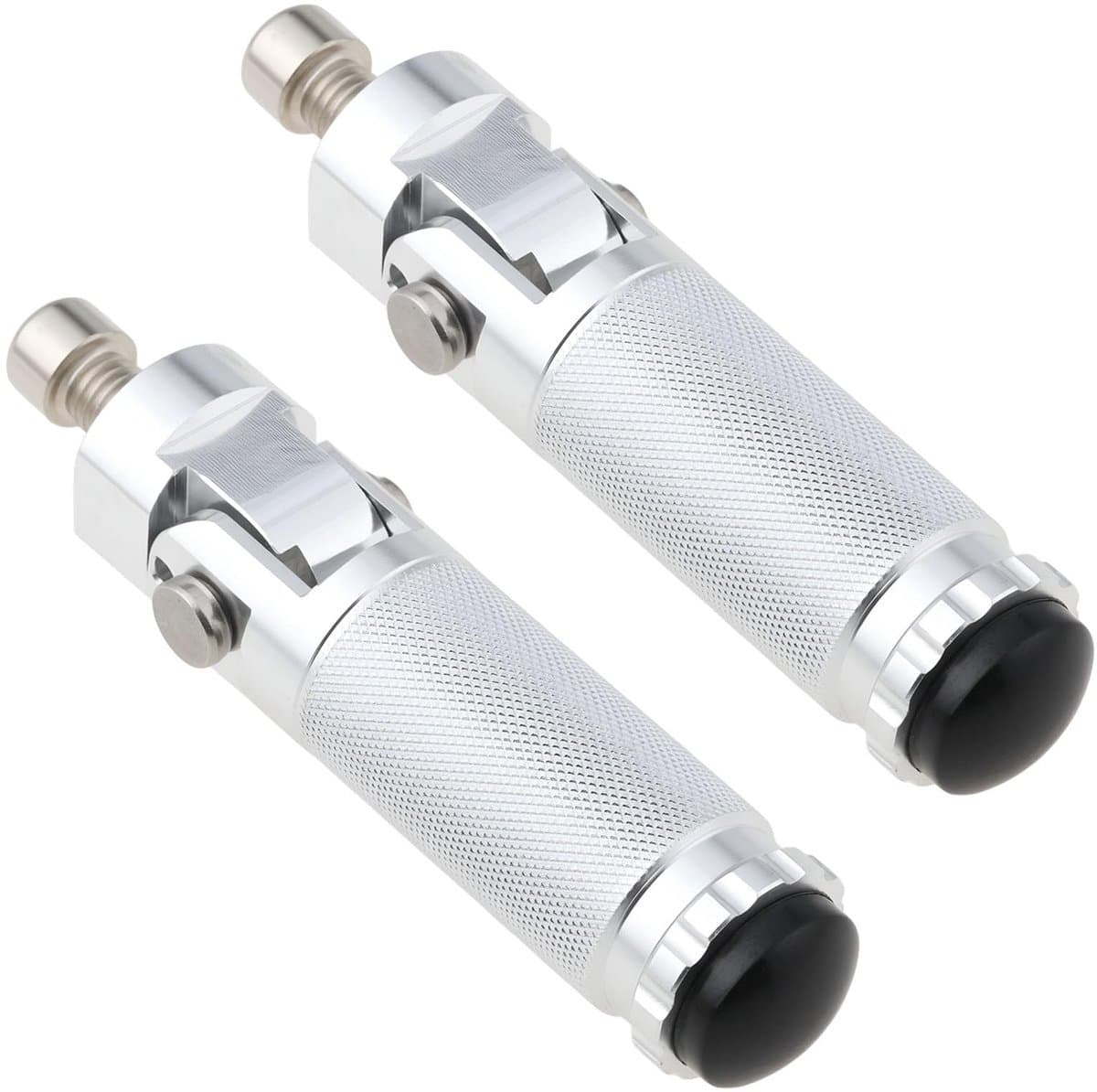 Motor Voetsteunen - Fiets Steps - Motor Rijden - Klapbaar Ontwerp - 116x23mm - Zilver