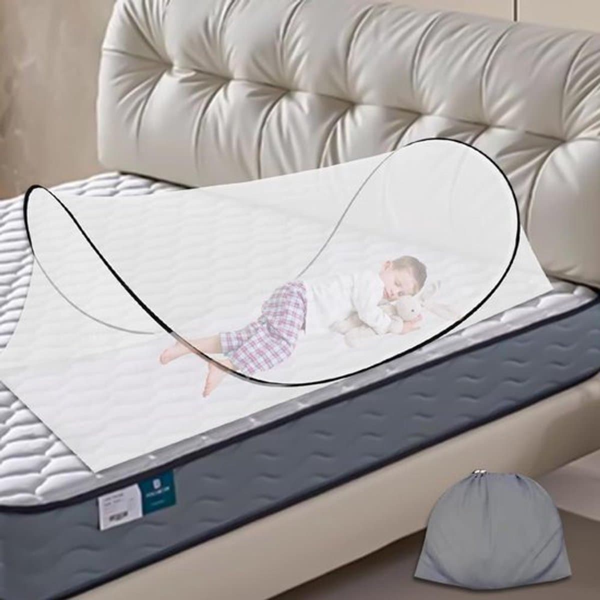 Allecto Plus - Verstelbaar en - Pop-up Klamboe 200 x 100 x 70 cm