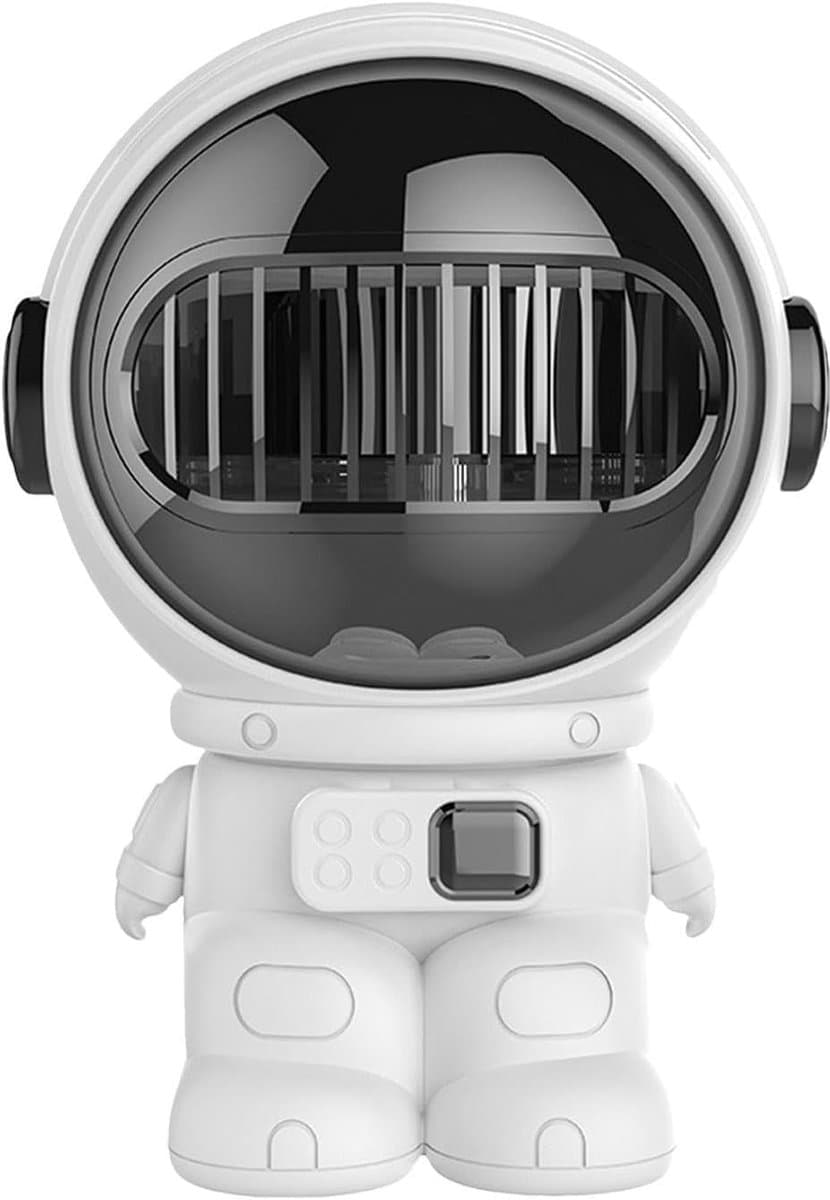 Bureau USB Ventilator - Persoonlijke Koeler - Thuiswerken Comfort - Astronaut Vorm - 17.6cm - Veelkleurig