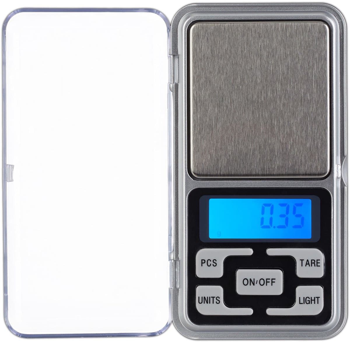 Mini weegschaal - Precisieweegschaal - Compact - 0,01-500 gram - Digitale weegschaal - Keukenweegschaal - Kruiden wegen - Sieraden weegschaal - Draagbaar - Pocket scale - Jonyx