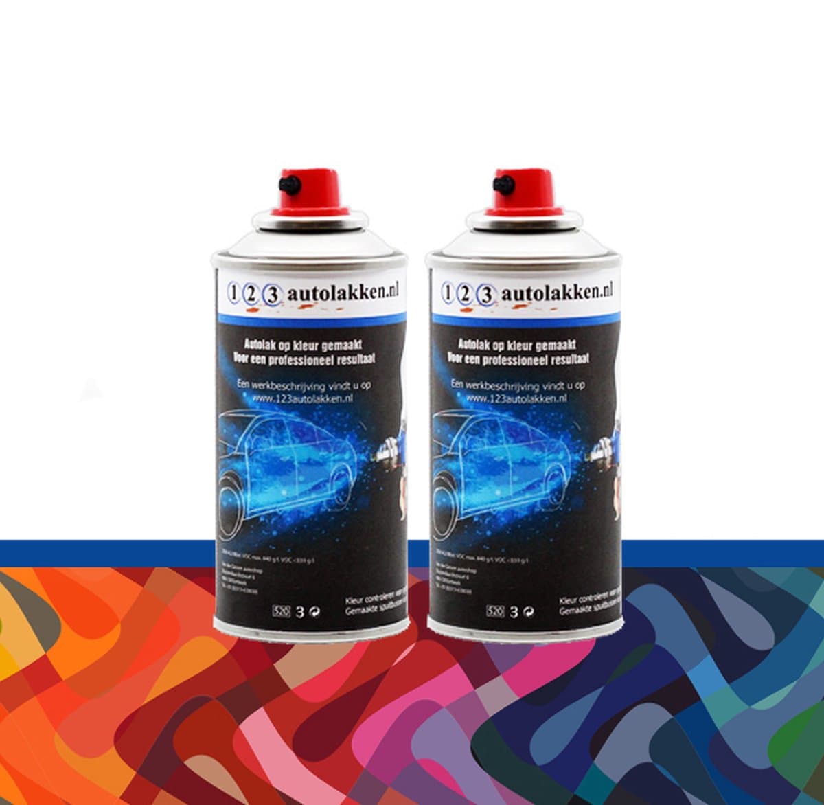 Spuitbus Autolak LEXUS Kleurcode 4T5 - SABLE-MET. - 150ml + Spuitbus BLANKE LAK - 150ml