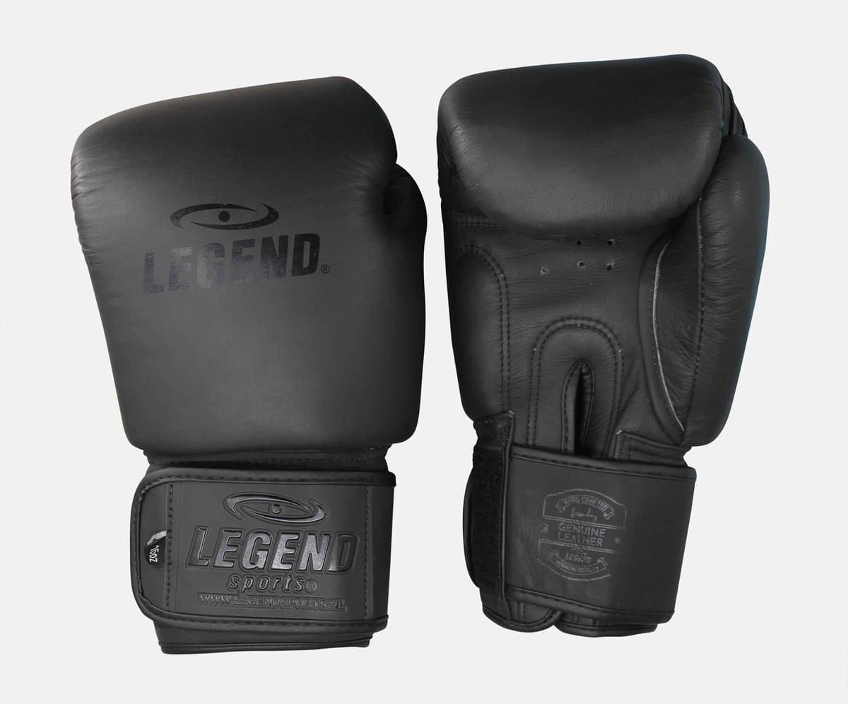 Legend Thai ELITE Bokshandschoenen heren/dames Mat Zwart 10 oz