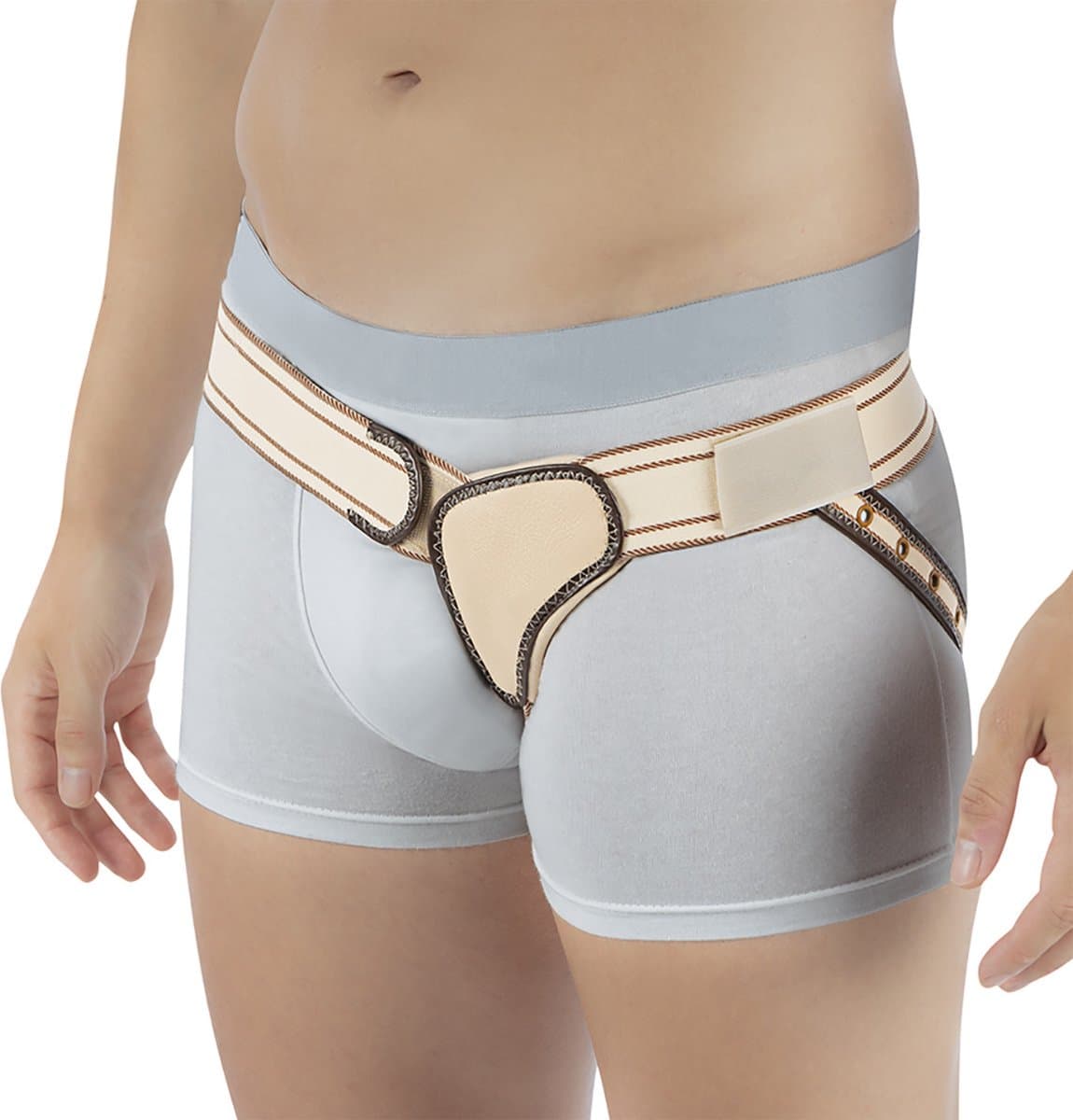 Orliman Enkelzijdige Liesbreukband - XXL - Links - Beige