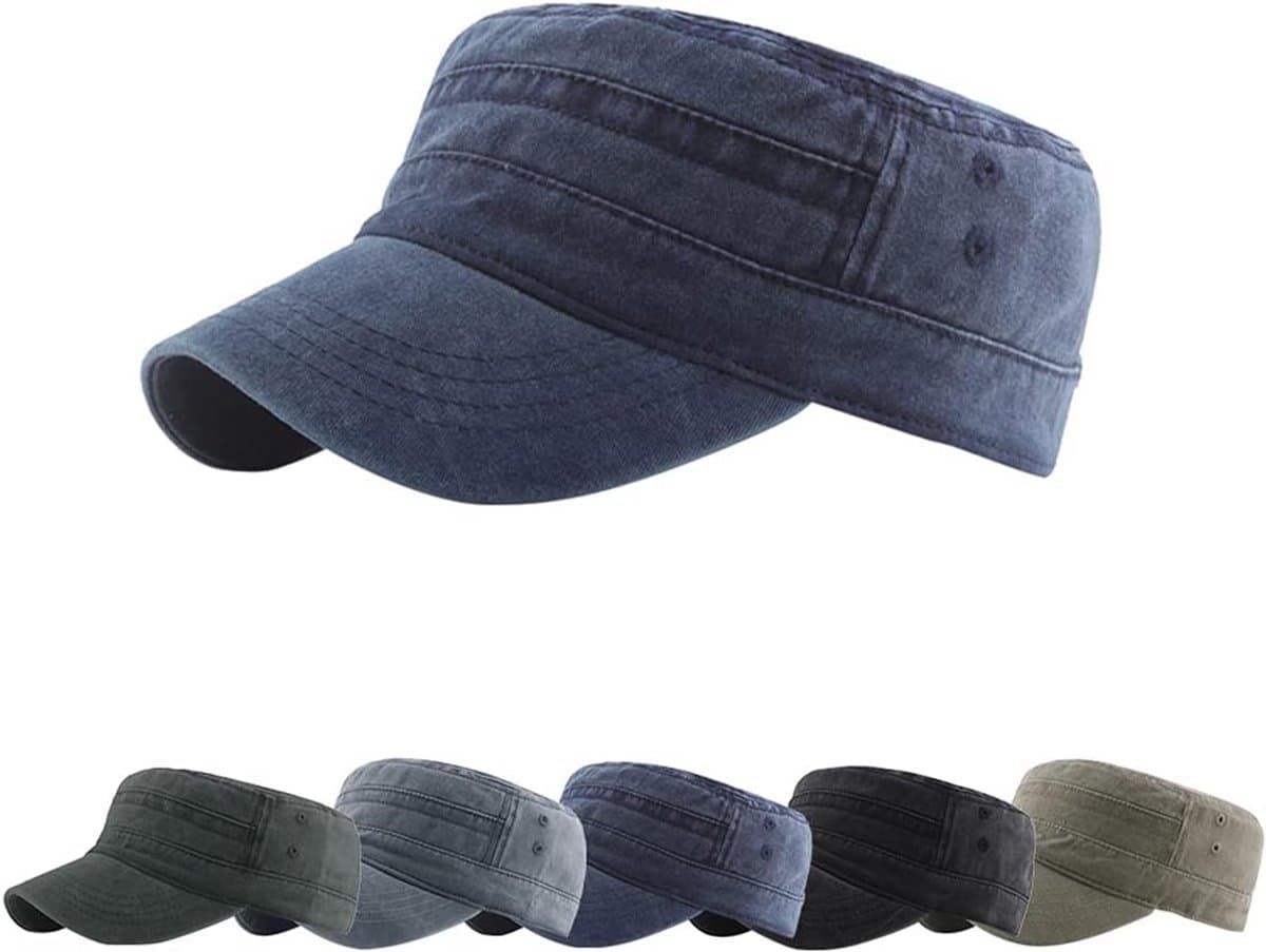 Unisex Vintage Gewassen Pet Militaire Stijl Verstelbare Baseball Pet