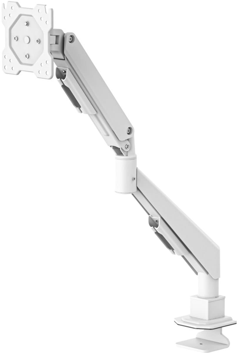 Hama Monitorarm - 1 monitor - in hoogte verstelbaar - zwenk, kantelbaar - met gasveer - Wit