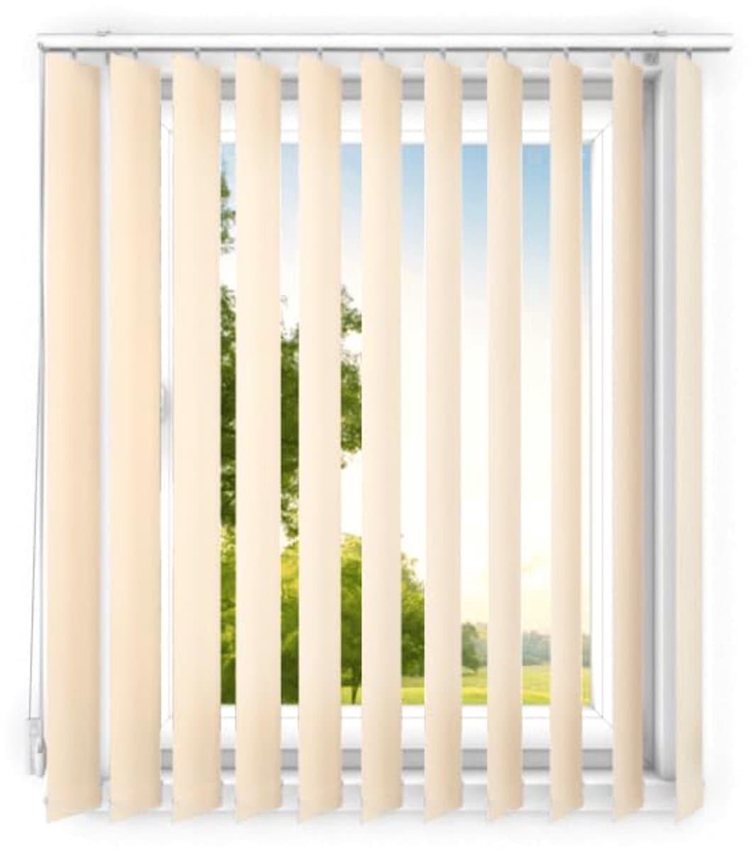 time4blinds - verticale lamellen - lamellen voor kantoorwerkplekken en voor thuis - Slaapkamer Jaloezieën - Keuken Jaloezieën - 100x200 cm - Abrikoos