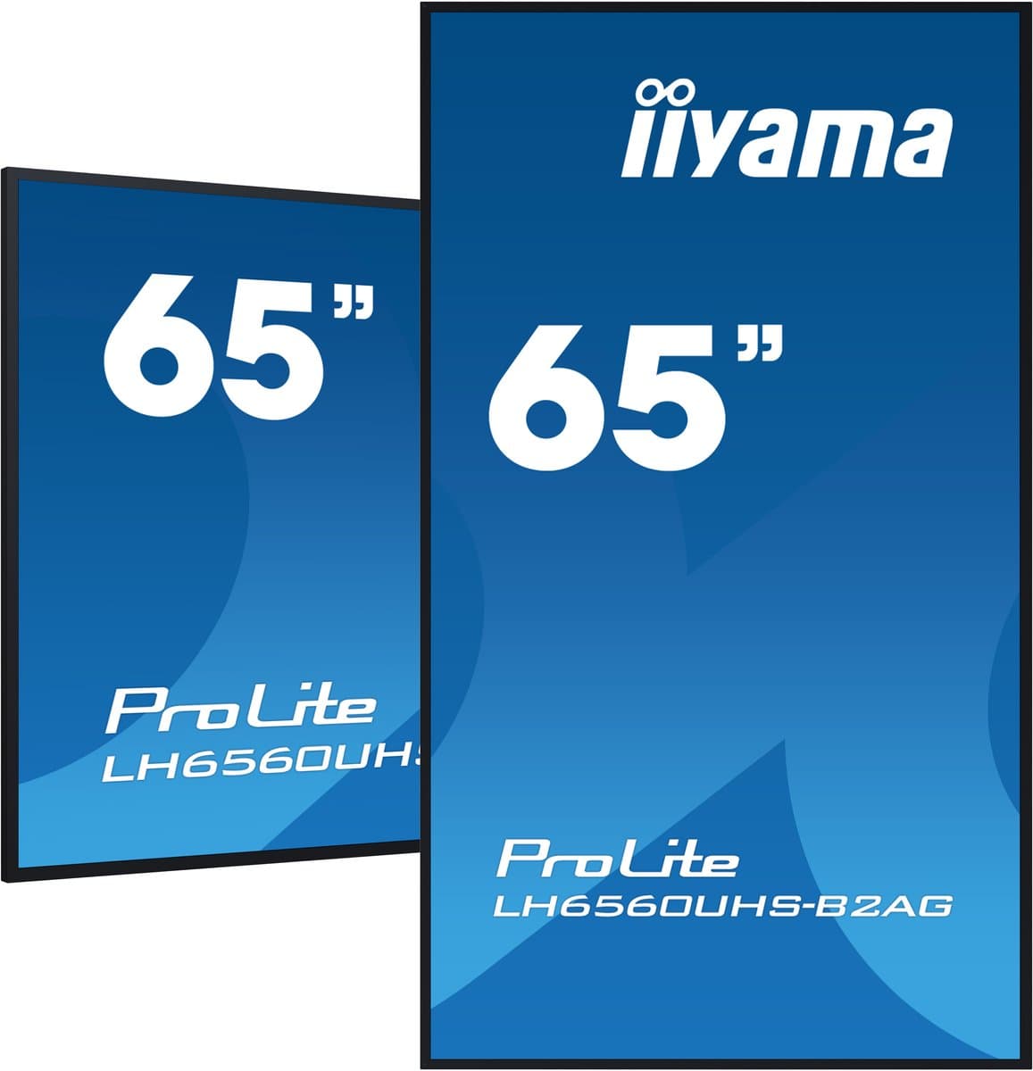 Iiyama LH6560UHS-B2AG professioneel digitaal informatiescherm, 165,1 cm, 4K Ultra HD, 500 cd/m², zwart, Android 11, 24/7