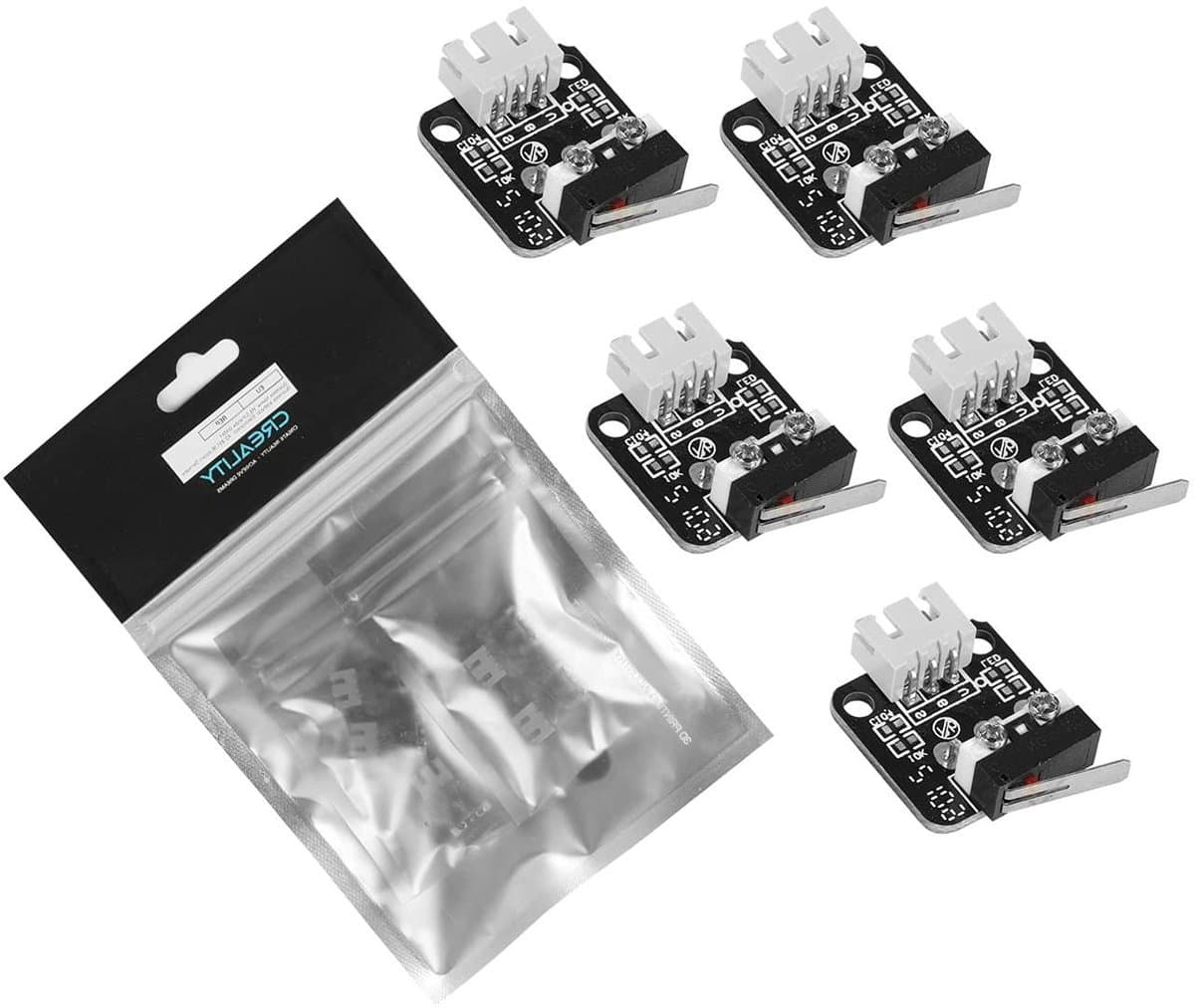 Eindschakelaar Kit - Printer Onderdelen - 3D Printer Instellen - Hoge Precisie Gevoelig - 5 Stuks - Zwart