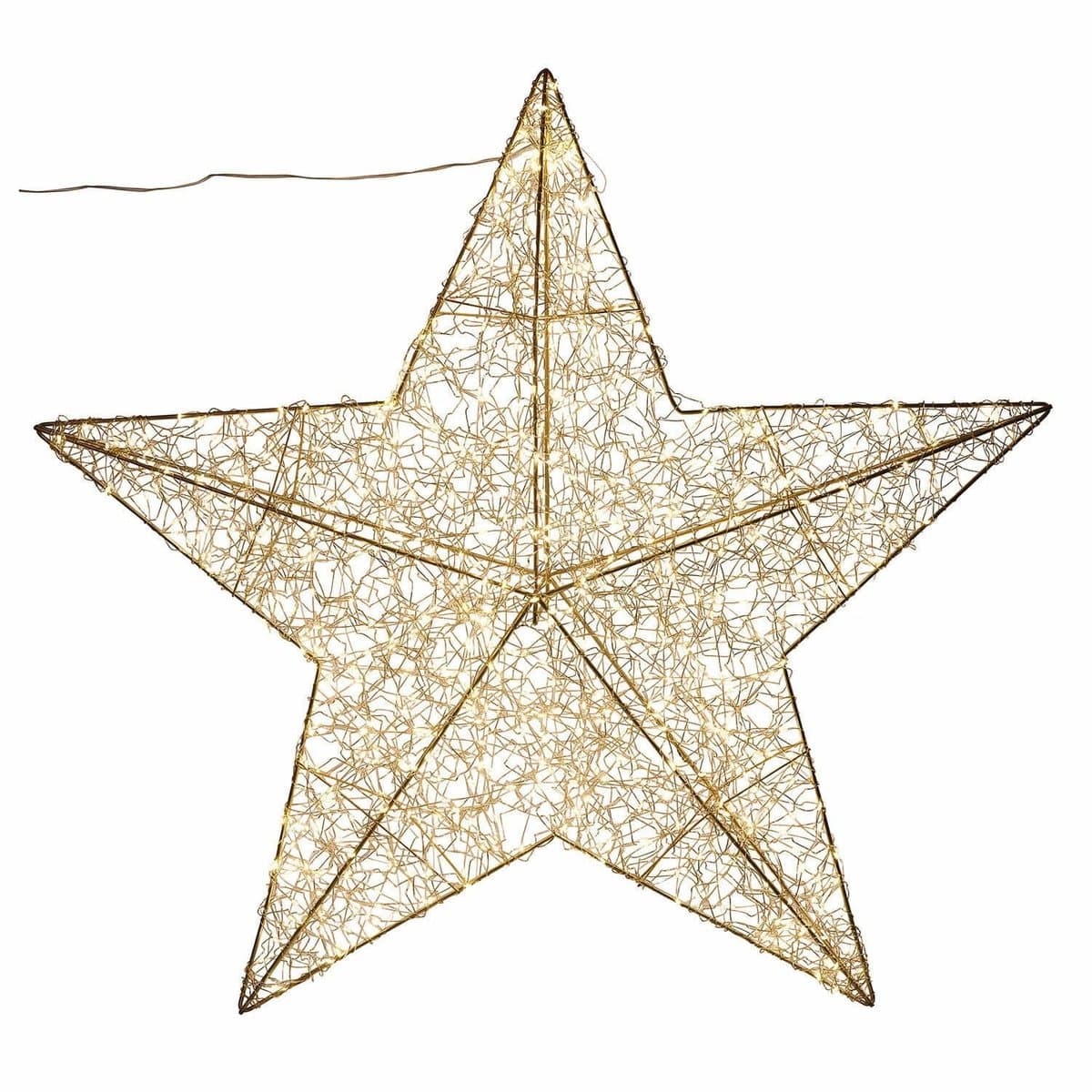 LOBERON Ster met ledlampjes Vivetelle champagne
