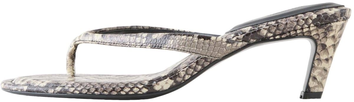 Next Forever Comfort® leren teenslippers met ronde neus