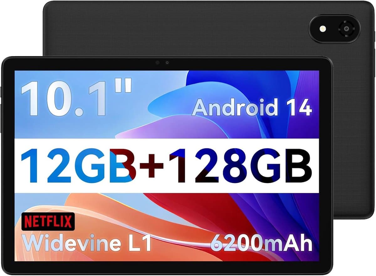 10,1 inch Android Tablet met 4G LTE, 128GB Opslag en Octa-core Processor – HD Scherm