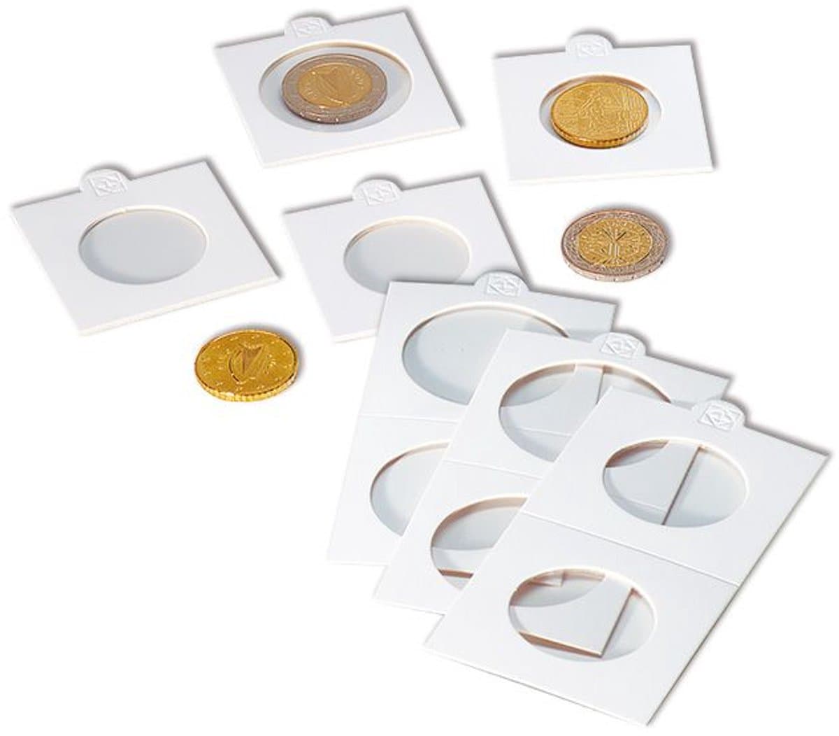 MATRIX - Munthouder - Munthouders, wit, binnendiameter Ø 20 mm, zelfklevend, verpakking van 25 stuks