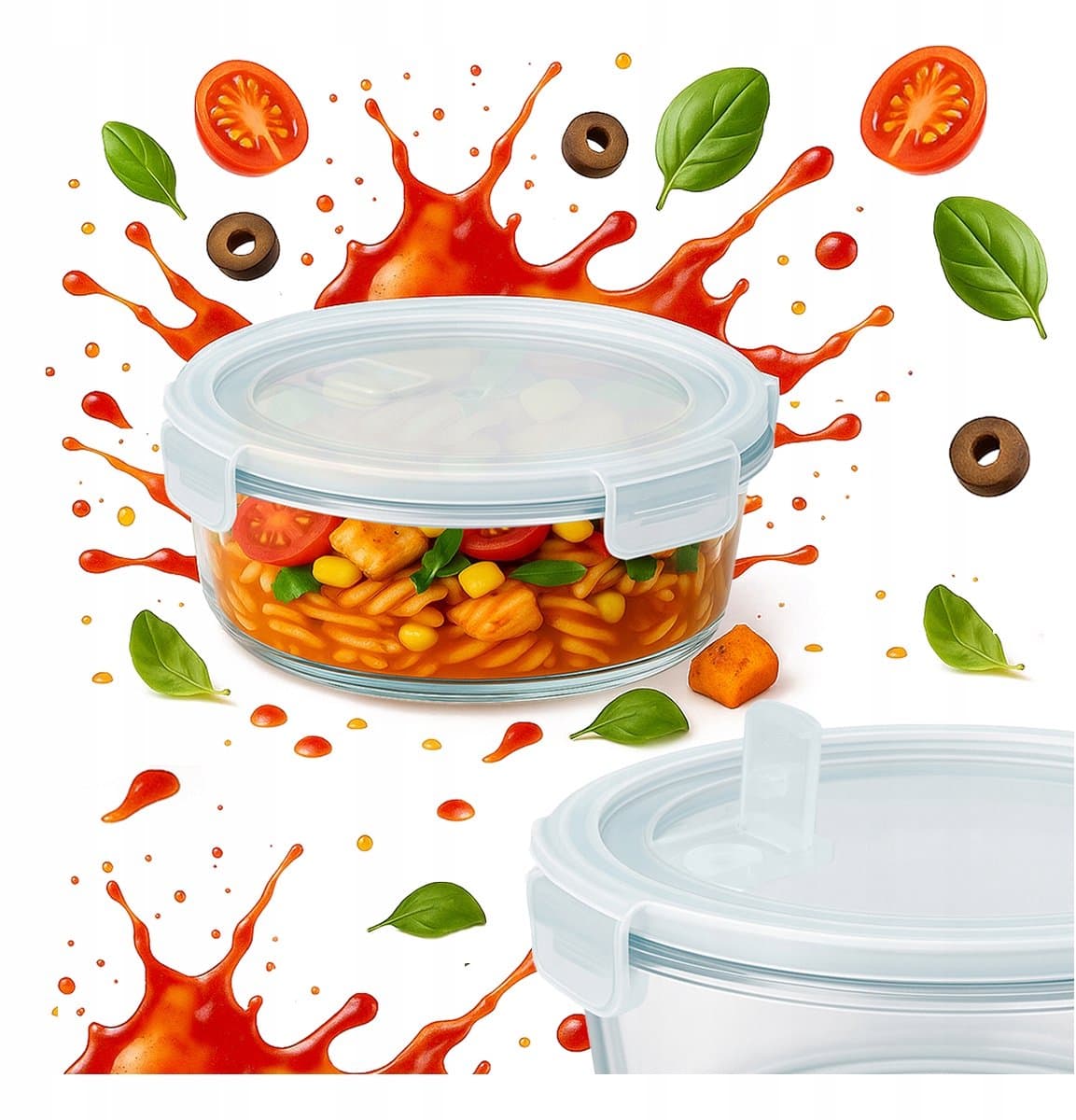 Bimberek - Glas Kom - Hermetisch - 620 ml - BPA-vrij
