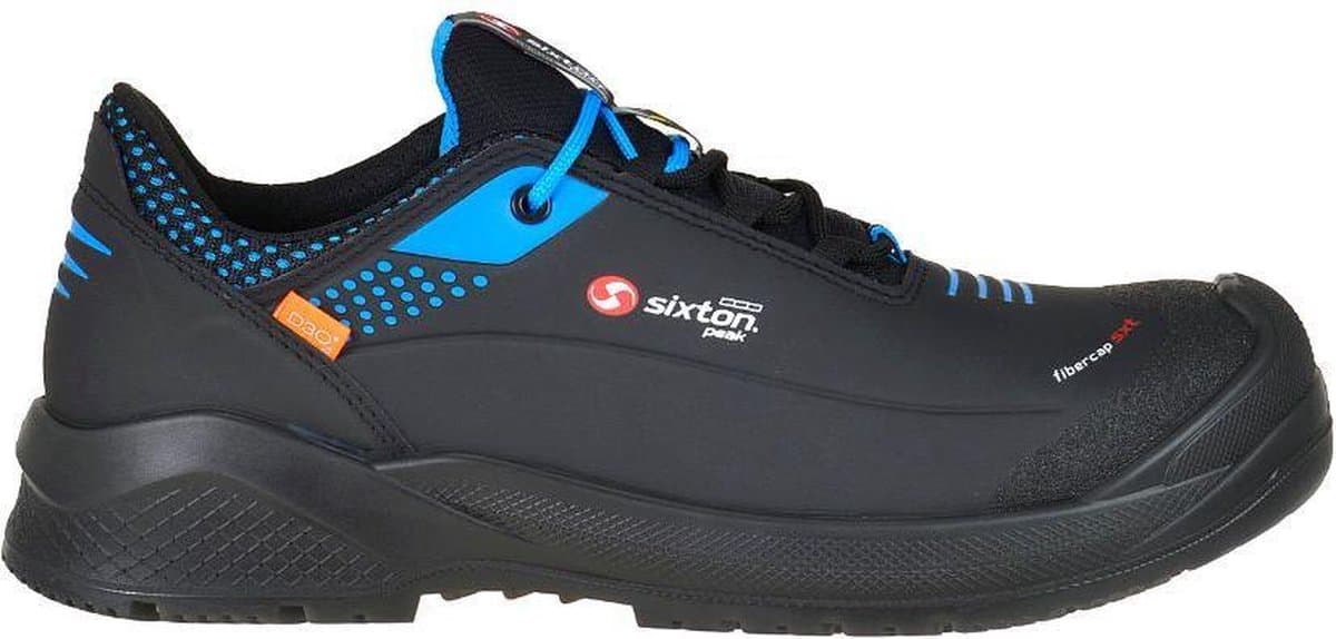 Sixton Resolute Forza Metaalvrije Werkschoen ESD S3 43452-12 - Mannen - Zwart/Blauw - 44