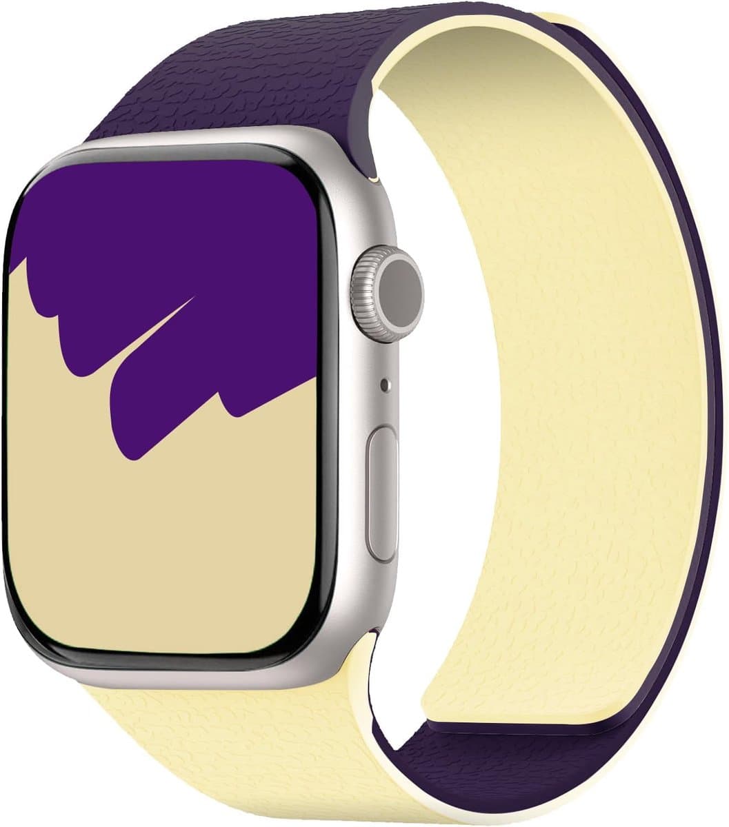 Siliconen armband voor Apple Watch armband 42 mm 38 mm 40 mm 41 mm, dubbelzijdige magnetische sportieve reservearmband - ShopVlot