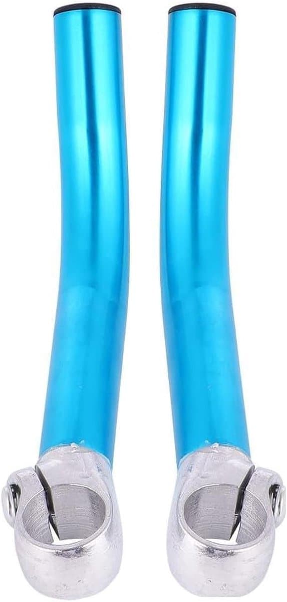 Metalen Fietsstuur - Stuur Mountainbike - Betere Controle - Antislip Grip - 16.5cm Lengte - Blauw
