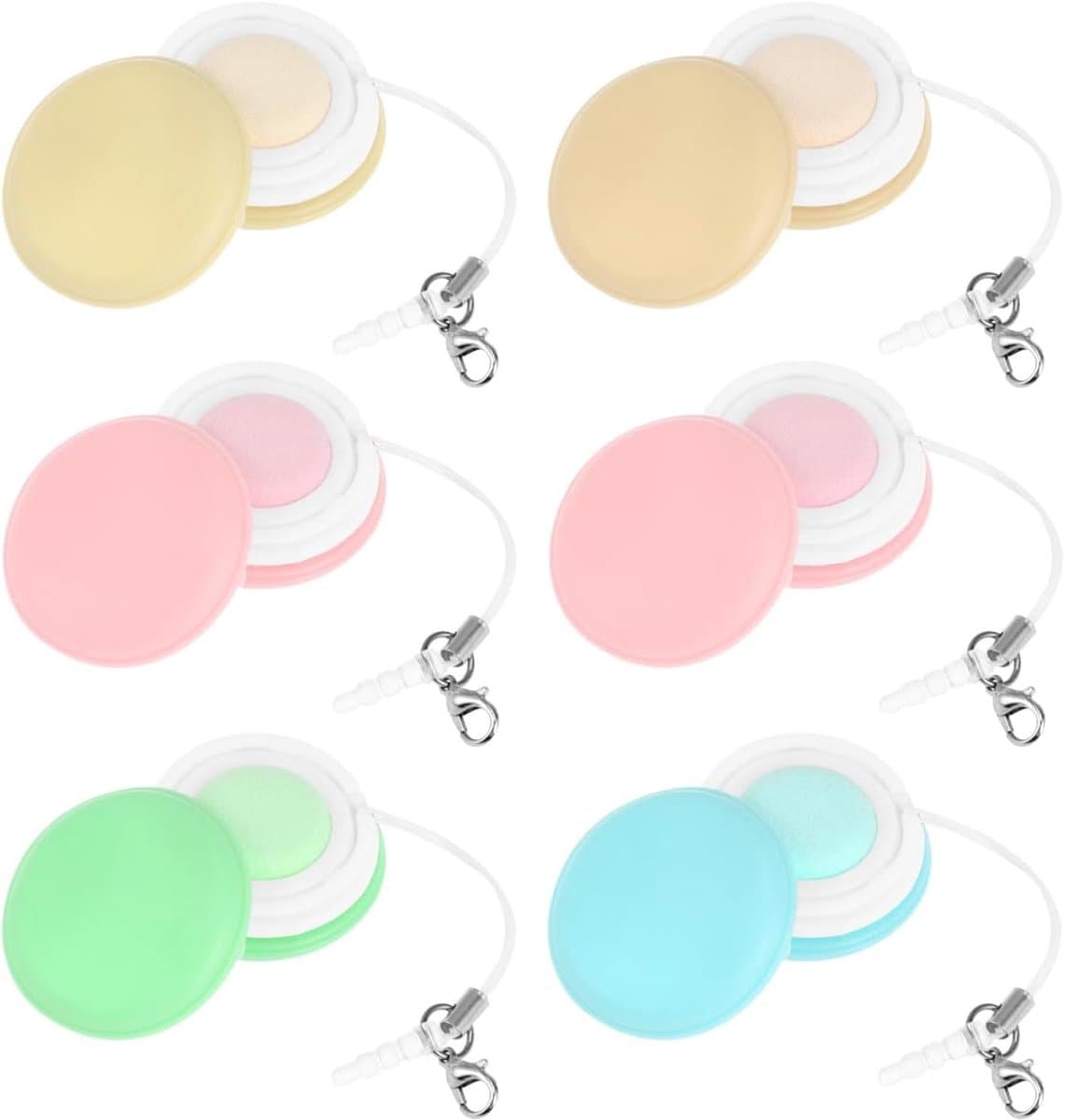 6-Pack Macaron Brillen Wisser en Lens Reinigingsdoeken, Ideaal voor Telefoons, Tablets en Laptops