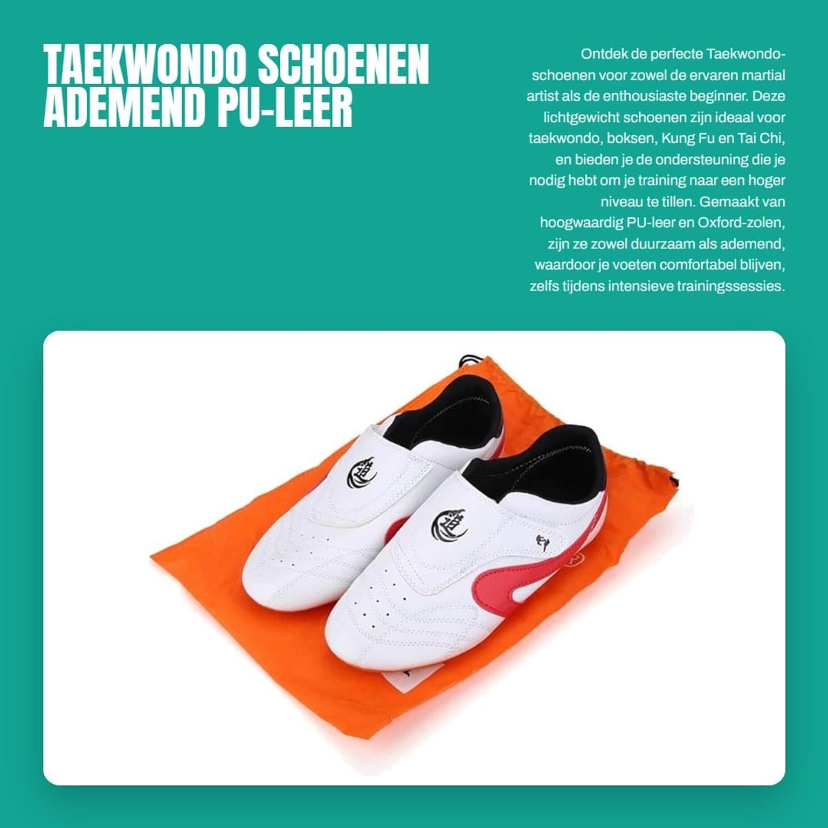 Dailygoods- Taekwondo Schoenen ademend PU-leer - lichtgewicht - multifunctioneel - voor boksen/Kung Fu - Oxford-zolen - duurzaam en sterk - Vechtschoenen