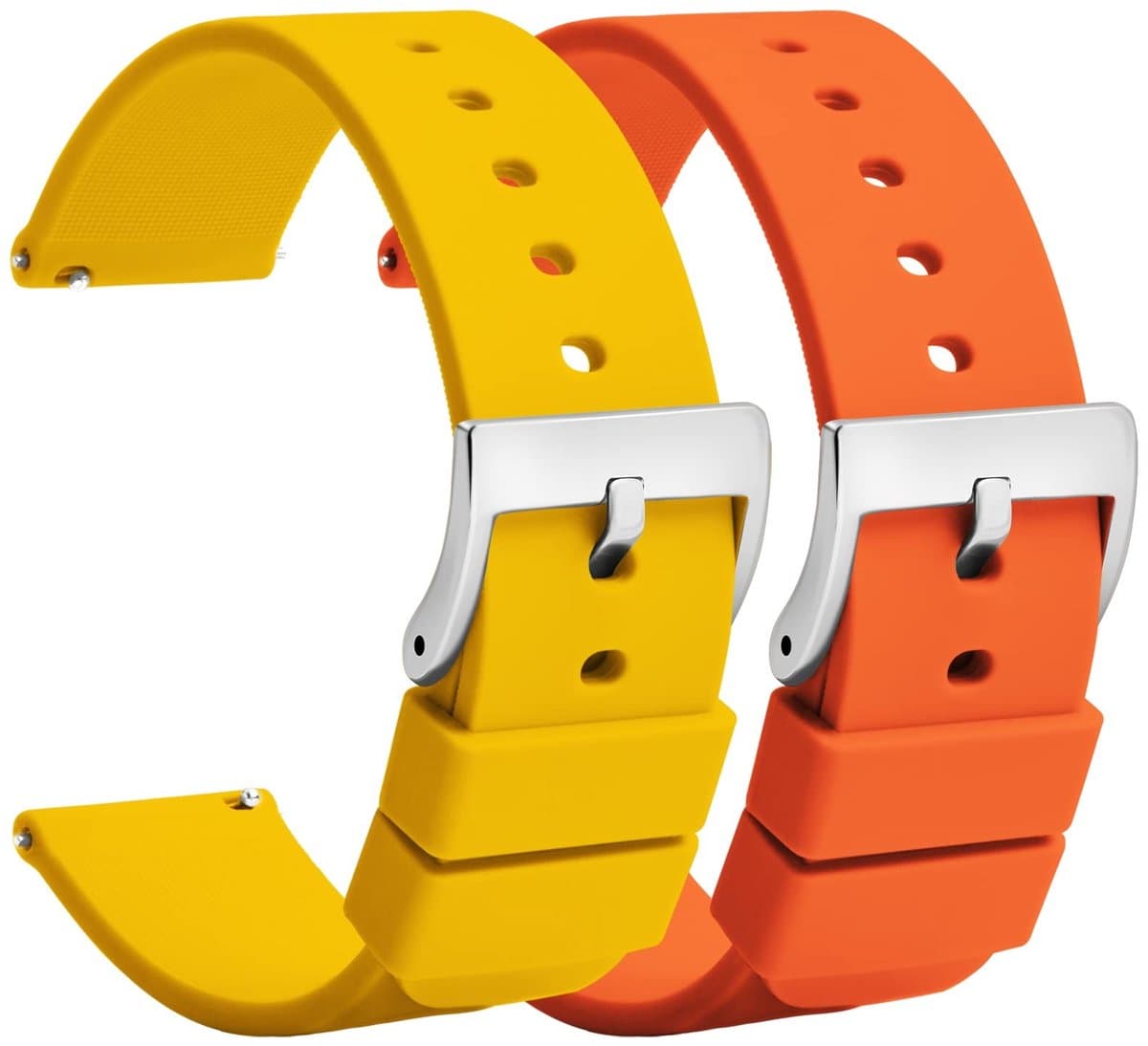 Omgoods - Set van 2 Silicone Horlogebanden met Snelle Ontgrendeling