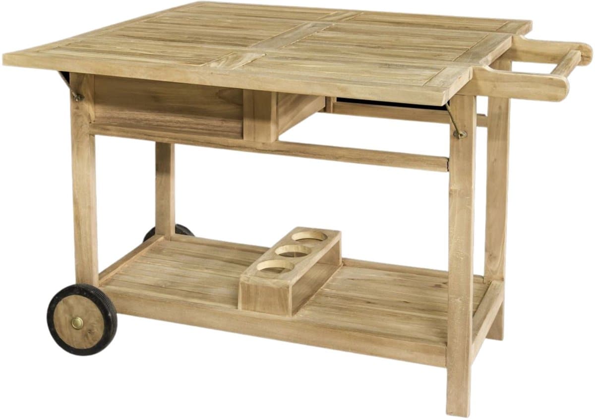 Decomeubel - Teak Serveerwagen Rochester