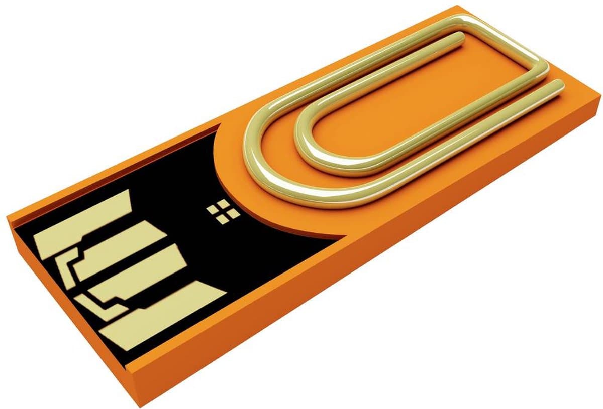 Xlyne clip/me TRUE DOCUMENT USB-stick Bulk 8 GB Oranje CA08CO002 USB-A 2.0