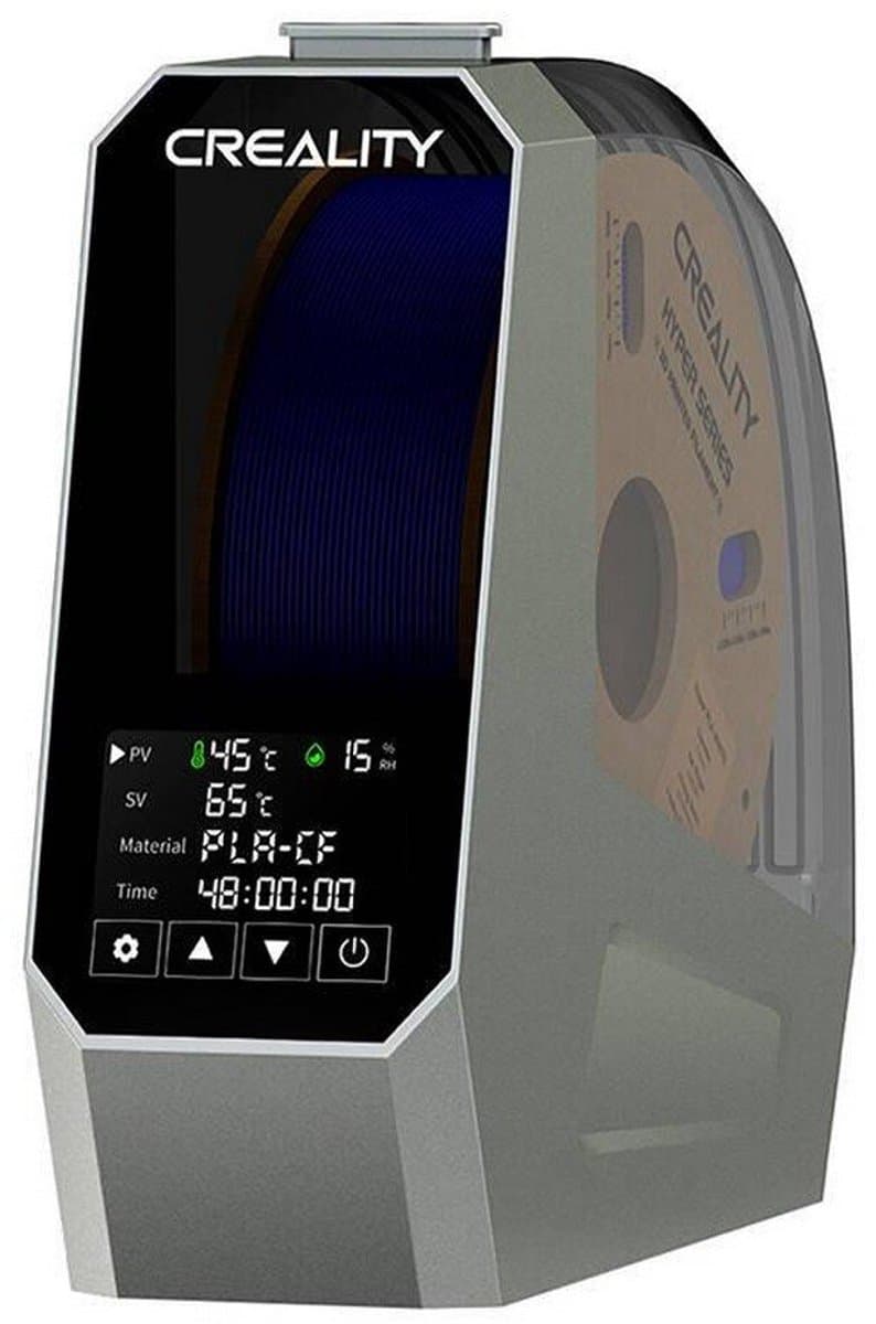 Creality Space Pi Filament Droogbox voor 3D-printer, PTC 360 graden hete-luchtverwarming, 48H timer, LCD-touchscreen