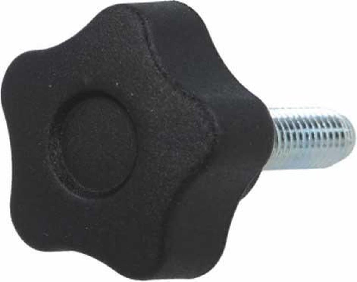 M12 x 50 draadeind met sterknop - diameter 63mm