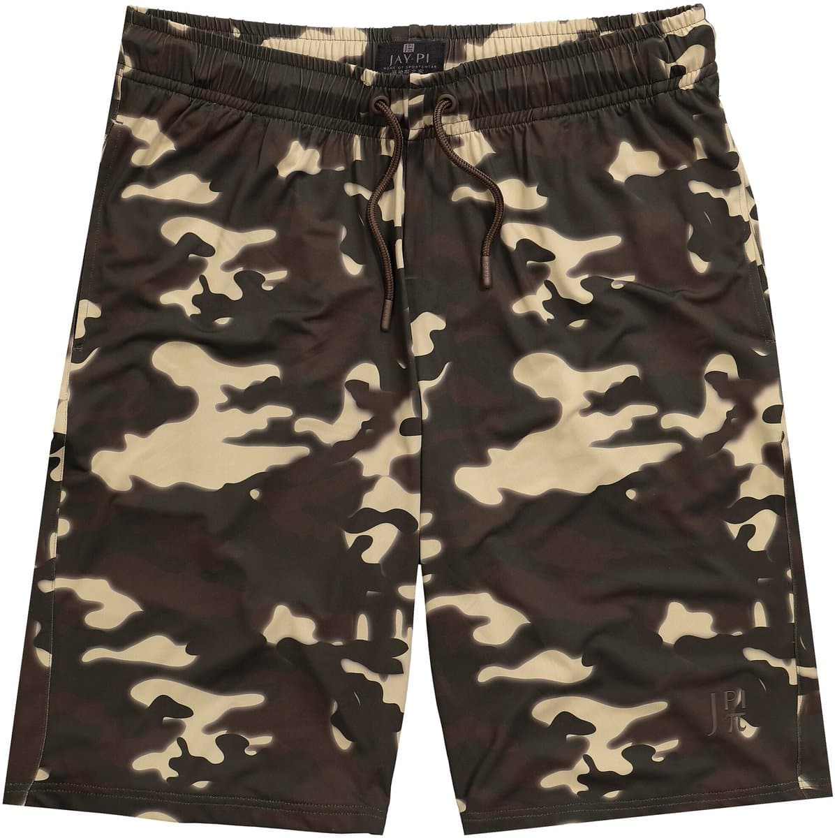 JAY-PI - Heren - Bermuda FLEXNAMIC® fitness QuickDry camouflage - Hazelnoot - Maat 5XL