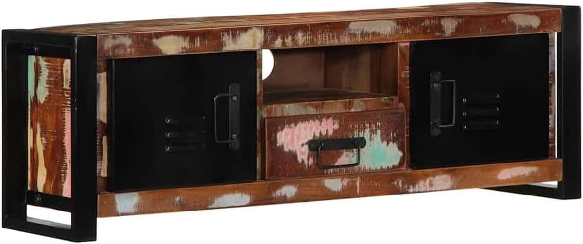 Tv-unit 100x30x35 cm Nieuw en Gerecycled Hout