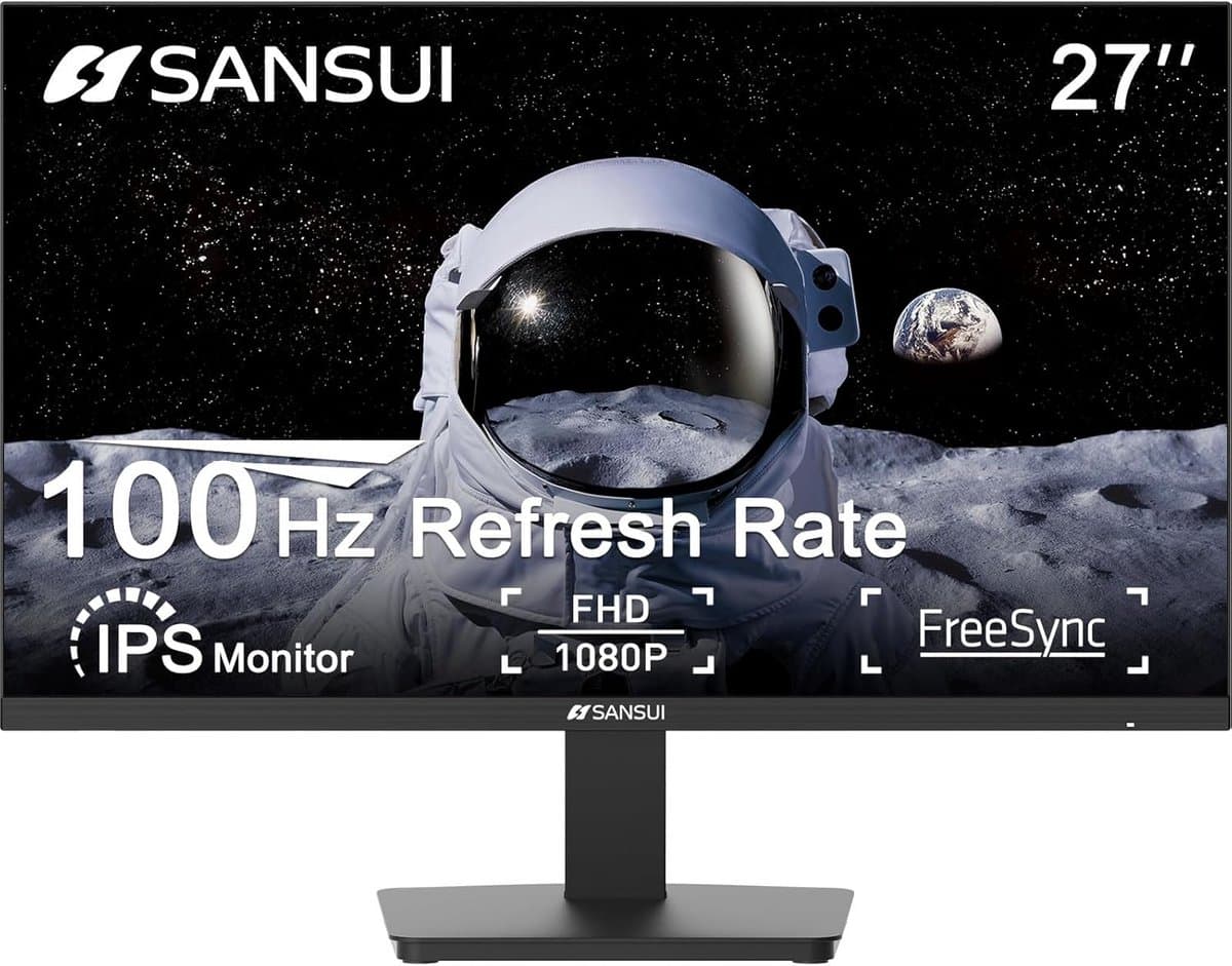 27 inch Monitor Full HD 100Hz IPS Beeldscherm voor Werk en Gaming met HDMI & VESA-montage