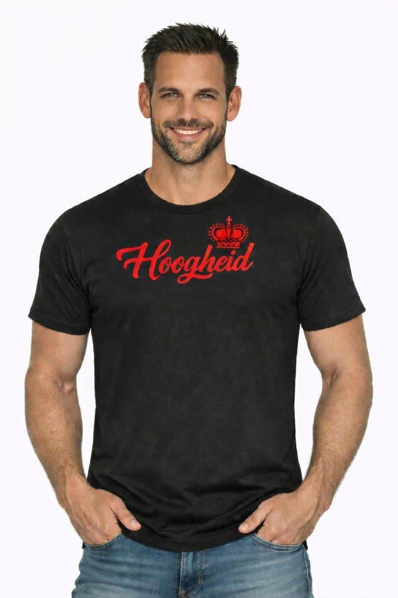 Shirt Hoogheid Volwassenen Unisex Zwart / Oranje Koningsdag Maat L