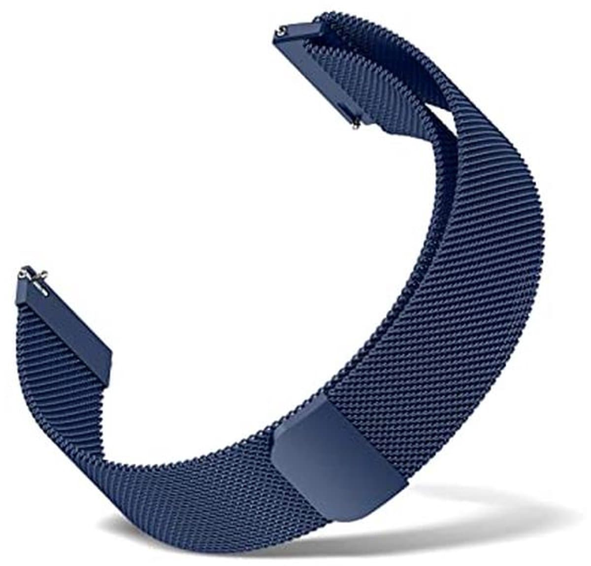 Metalen horlogeband verstelbaar voor 18 mm, 20 mm en 22 mm smartwatches