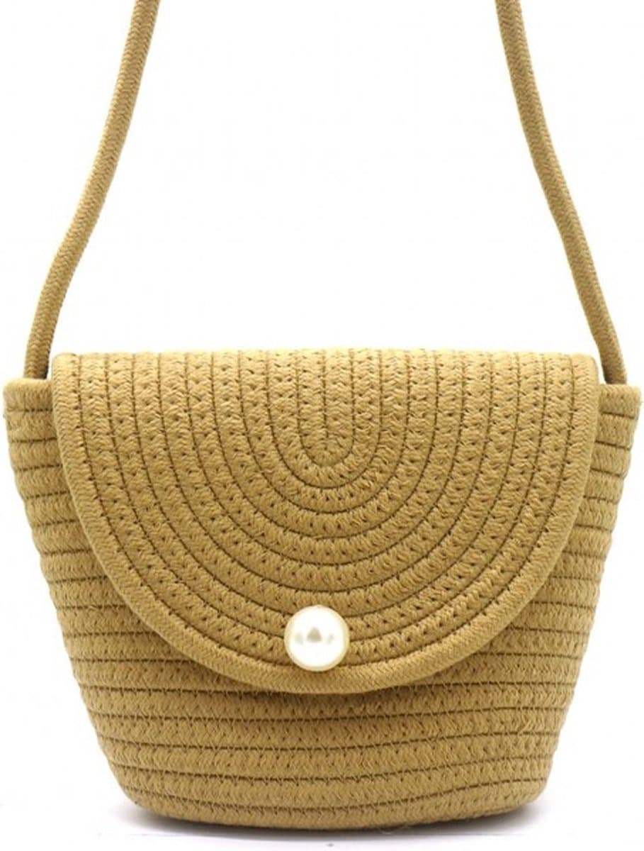 Tas Katoen - 22x16x7 cm - Bruin