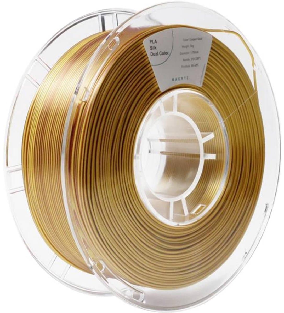 Maertz PMMA-1021-003 PMMA-1021-003 Filament PLA zijdeglans Zijdeglans 1.75 mm 1000 g Koper, Goud 1 stuk(s)