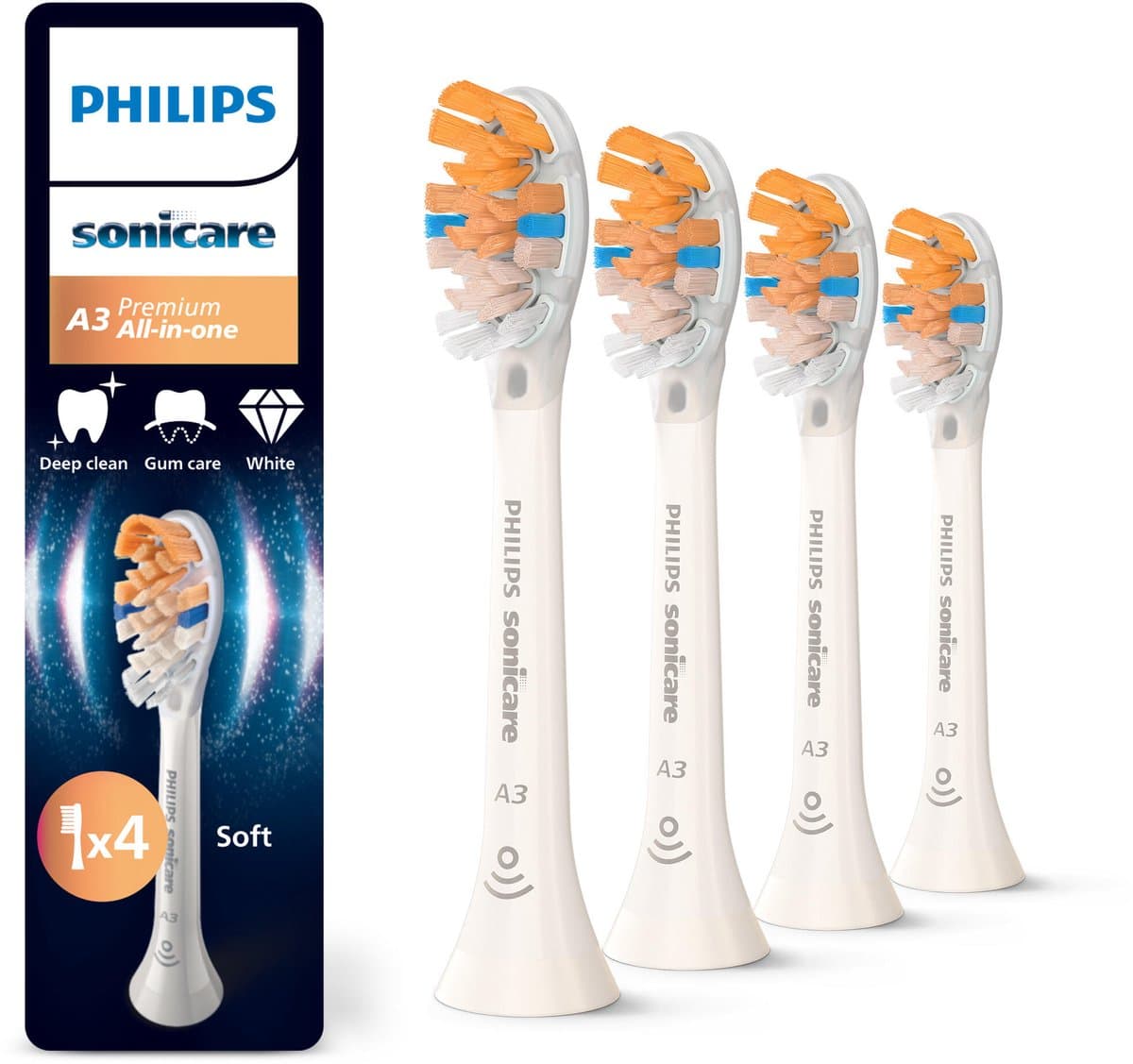 Philips Sonicare Premium All-in-One HX9094/87 Wit (4 stuks)