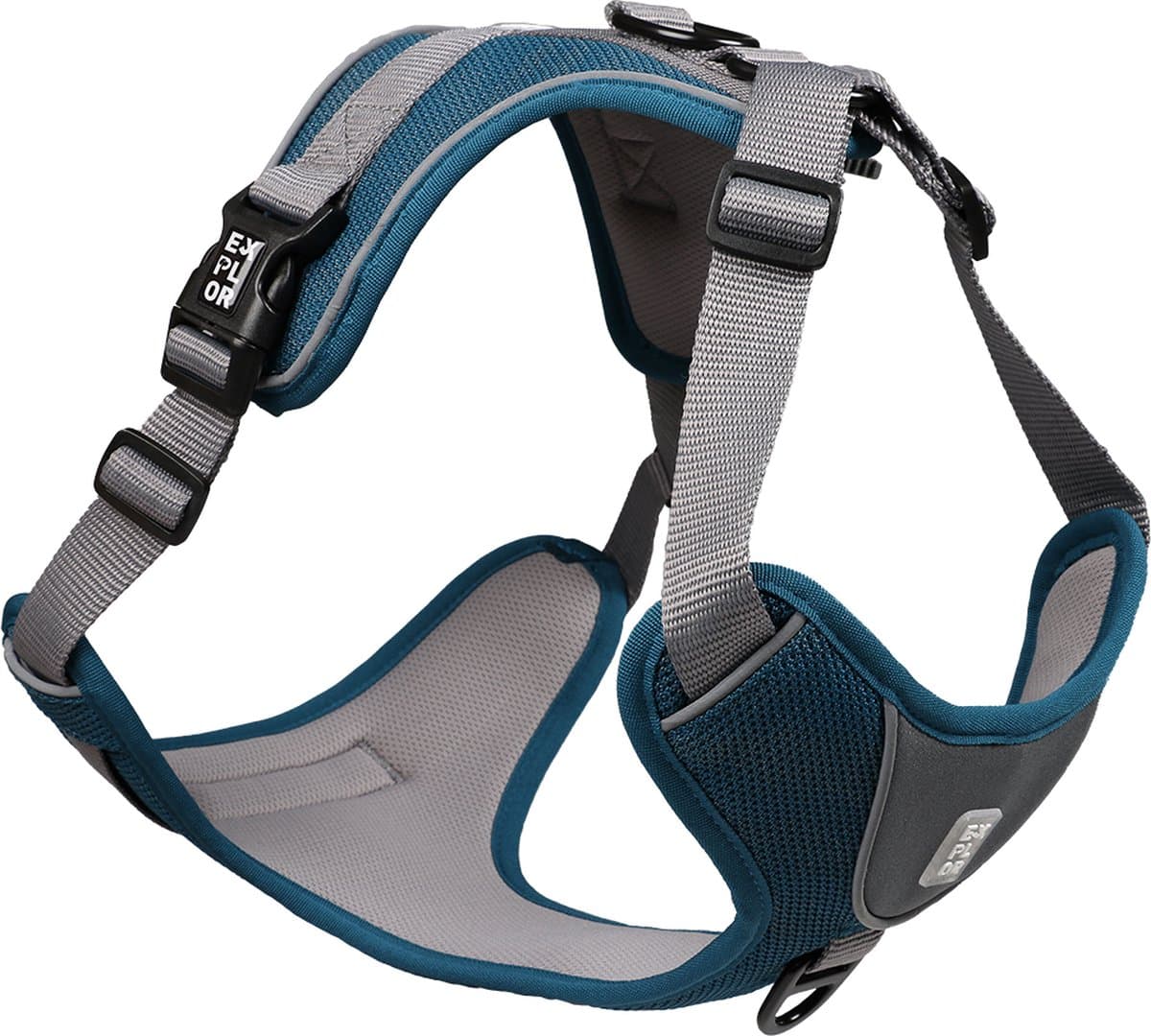Duvoplus - Hondentuigje - Hond - Ultimate Fit No-pull Harnas Classic Xs - 28-37cm - 32-43cm Petrol Blue - 1st