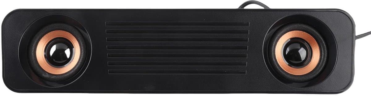 VT Goods - Computerluidsprekers - Bedrade USB-luidsprekers - 360 ° Stereogeluid - Compact formaat - Perfect voor pc en laptop - Desk-luidspreker