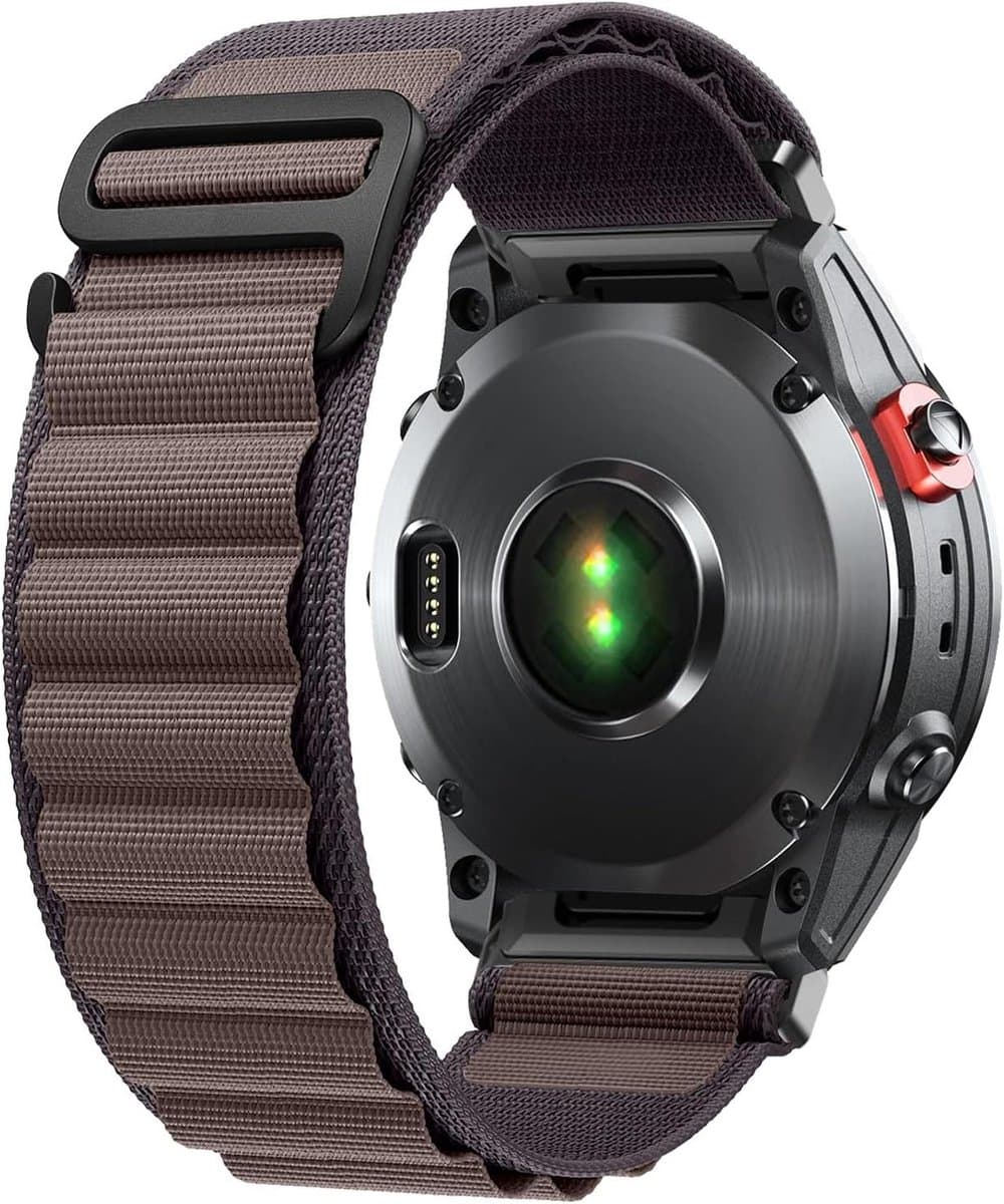 Nylon Horlogeband - Sportarmband Alpine Loop - Smartwatch Personaliseren - QuickFit-aansluiting - 22 mm - Indigo