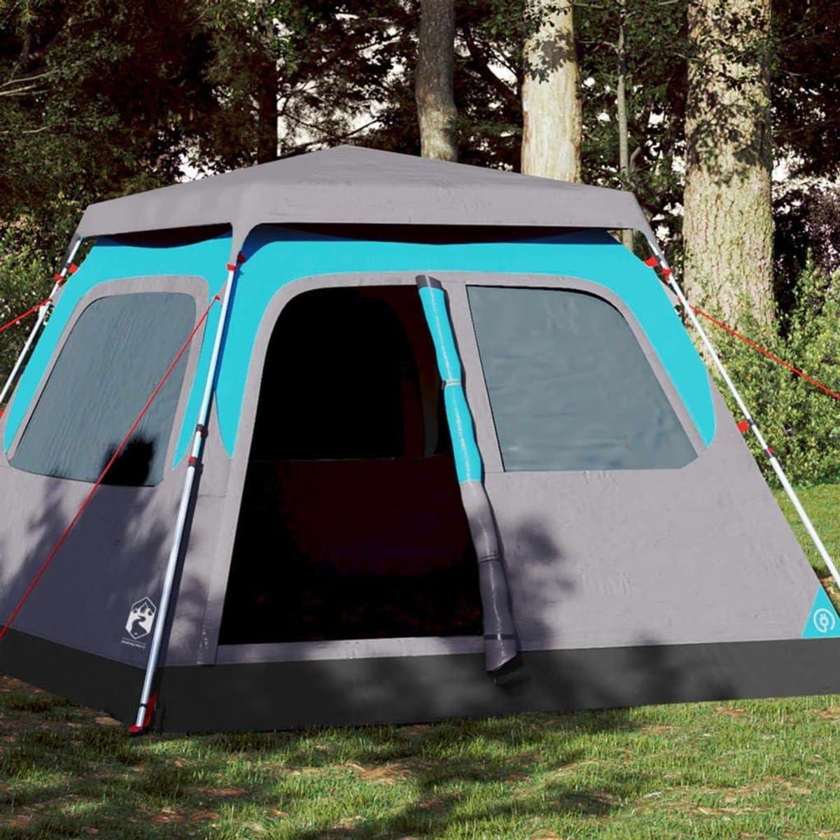 Kampeertent Koepel - Pop-up tent - Outdoor avonturen - Snel opzetbaar systeem - 4 persoons - Blauw