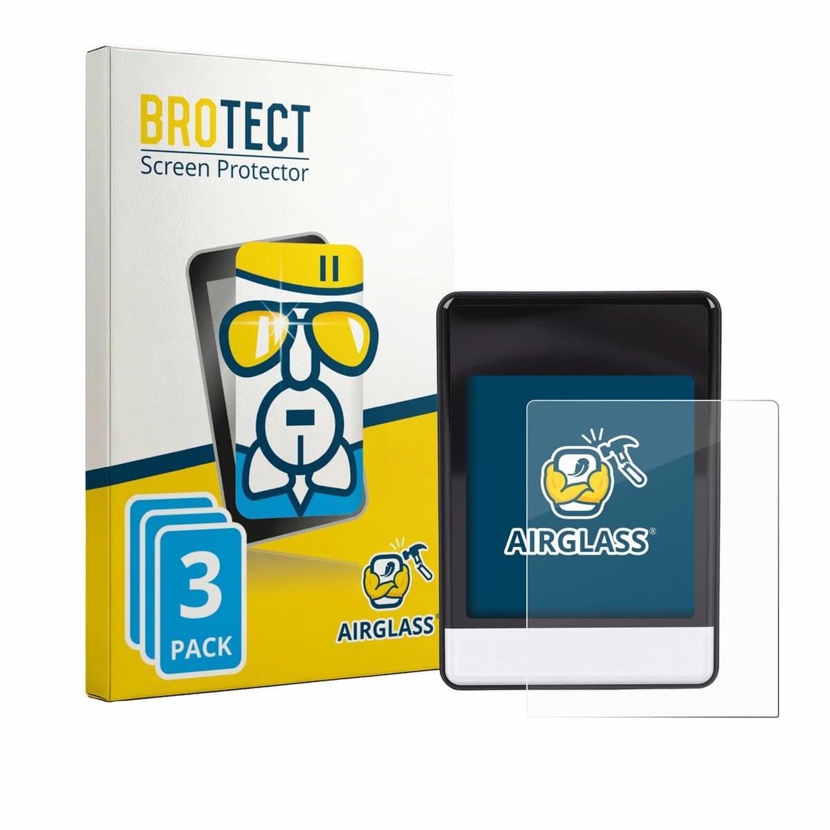 Screenprotector 3 Stuks voor Asixxsix Bike Computer Beschermglas transparant