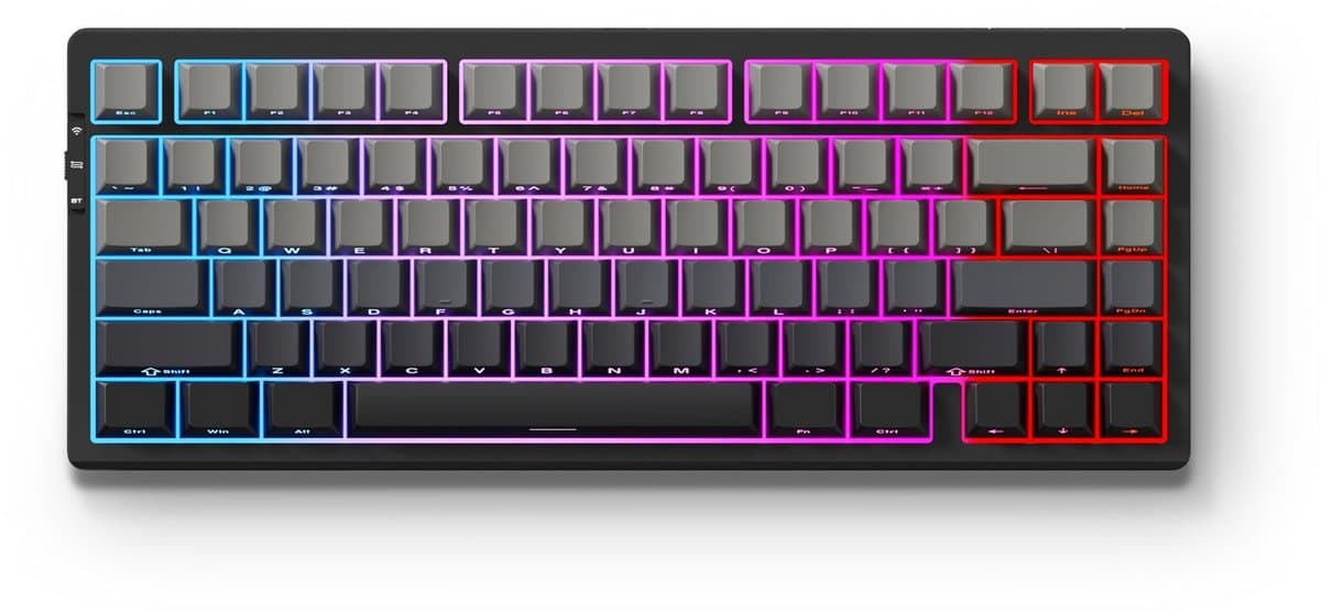 MCHOSE G75 Pro, Cabbage Tofu Switch, Qwerty US, Zwart