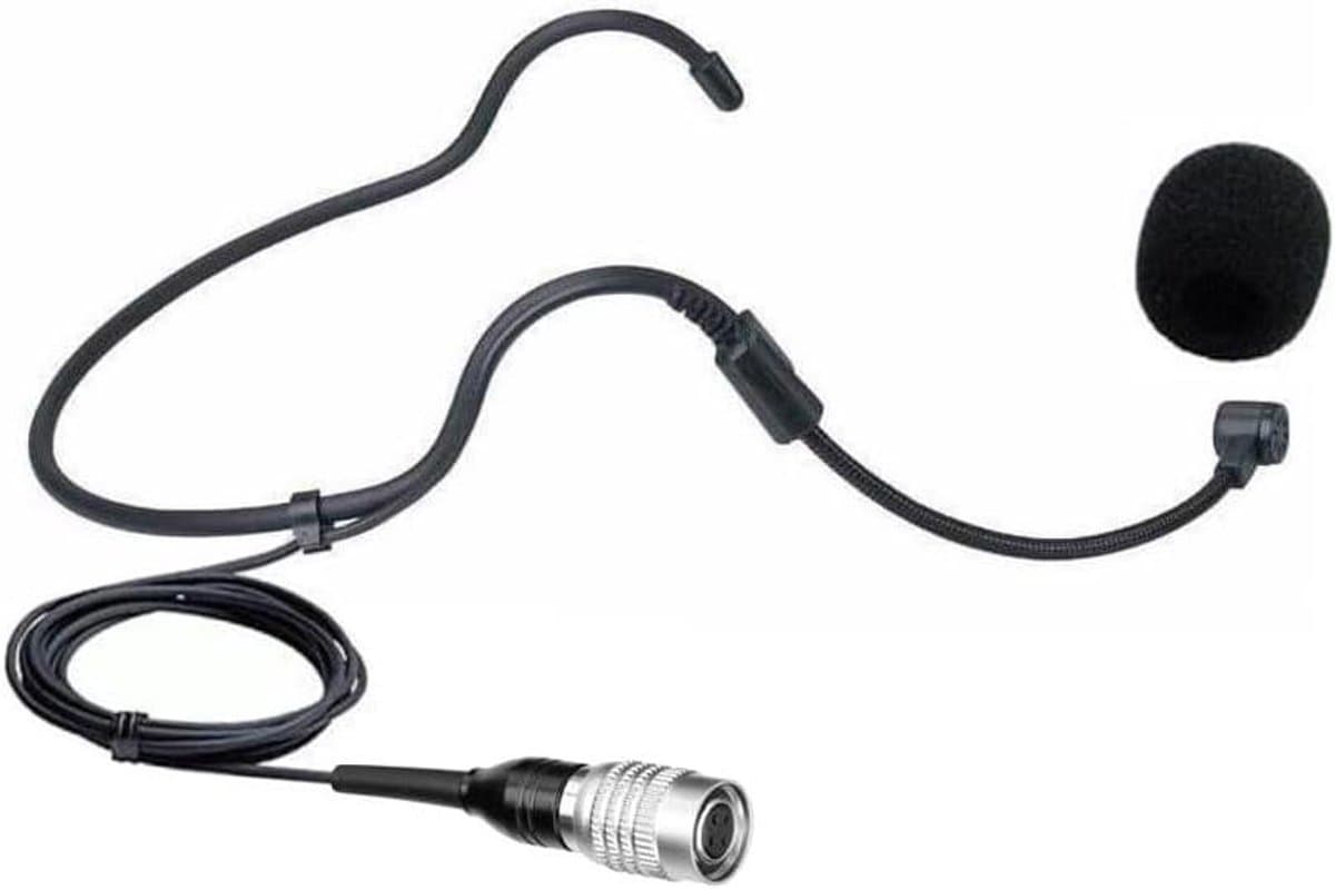 Hoofdtelefoon Microfoon - Draadloze headset - Zang Optredens - Cardioïde Condensator - 4-Pin - Zwart