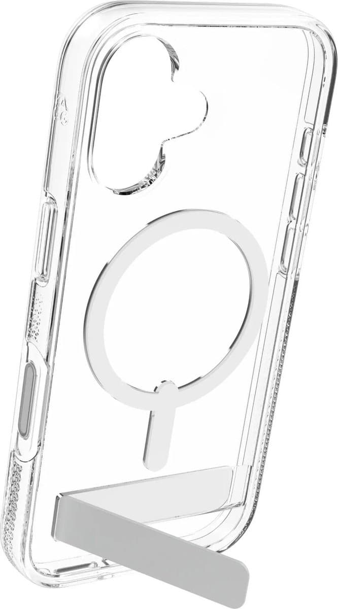 ZAGG Crystal Palace Snap Kickstand (Button Cover) mobiele telefoon behuizingen 16 cm (6.3") Hoes Transparant