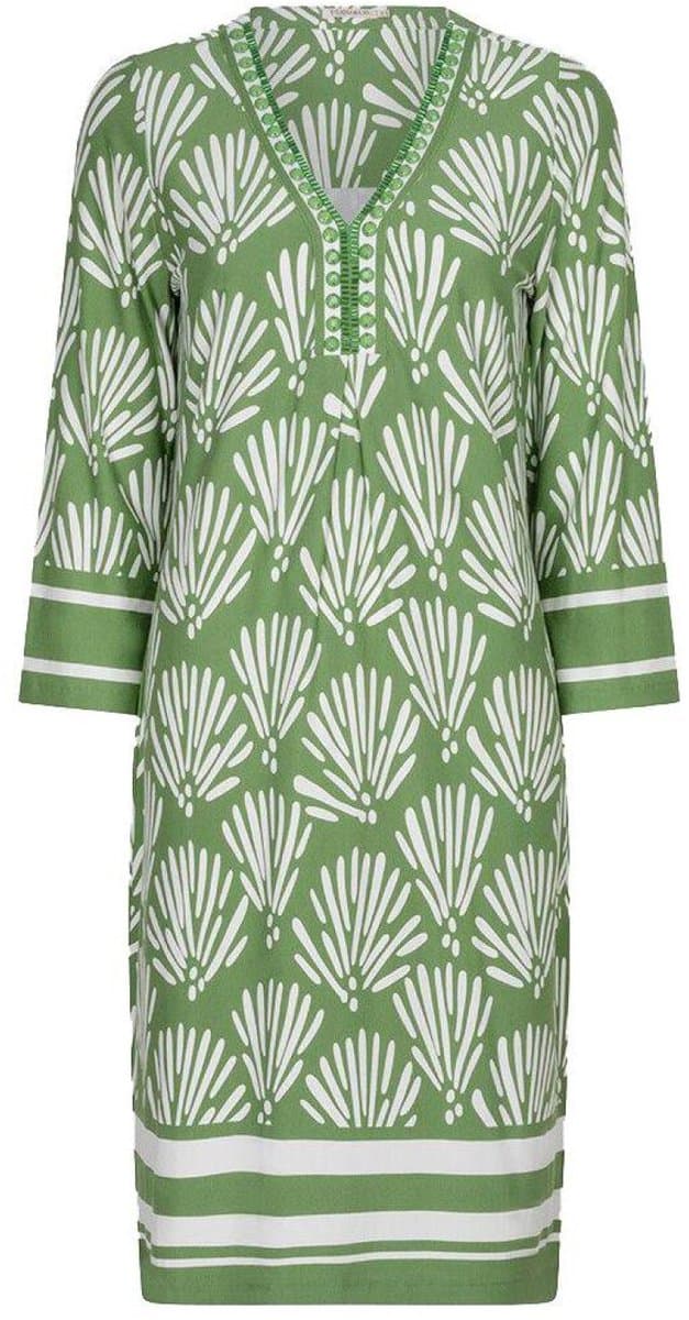EsQualo Jurk Dress Tropical Print Hs26 30227 999 Print Dames Maat - L