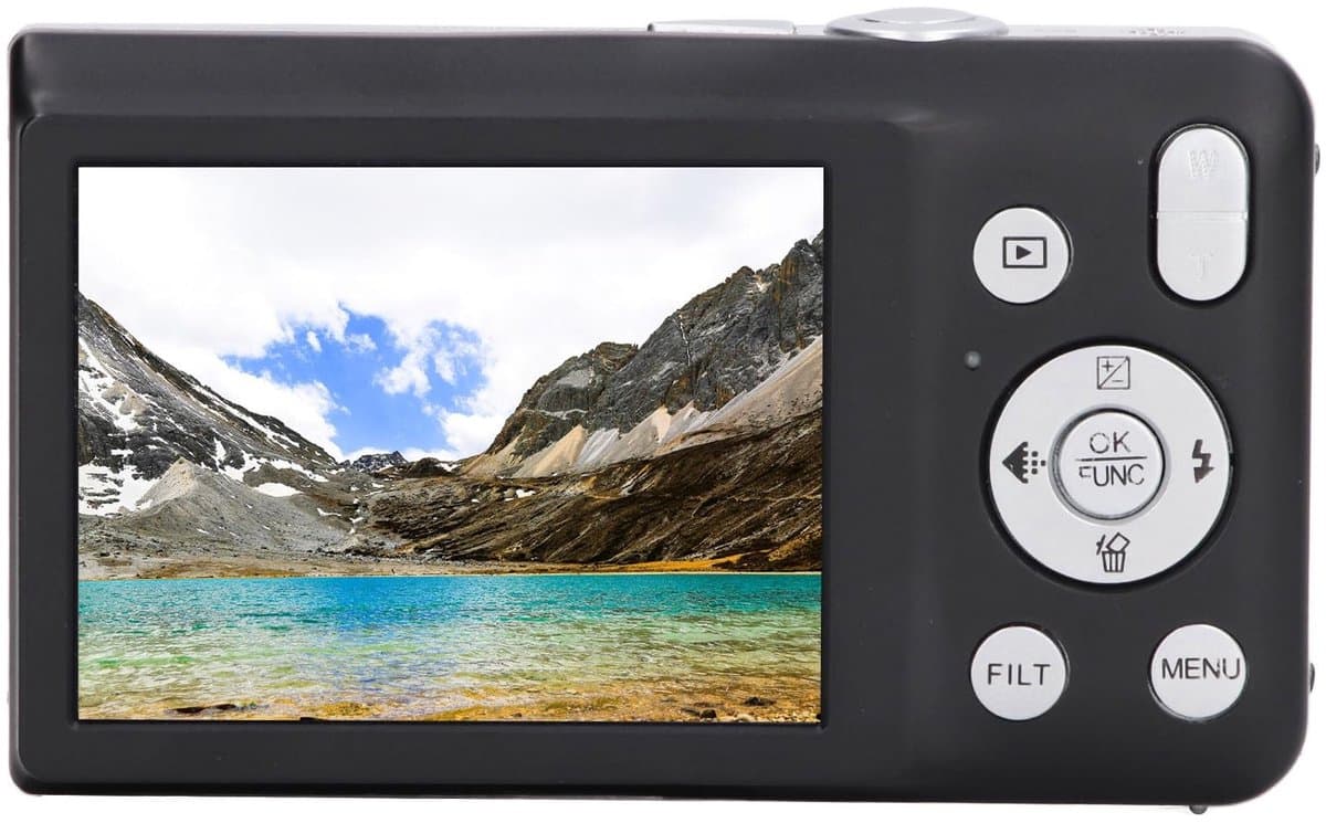 Dailygoody - Digitale Camera - 8K HD - Compacte camera met 16x zoom - Zwart - Perfect voor fotografie en video-opnames - Hoogwaardige beeldkwaliteit -..