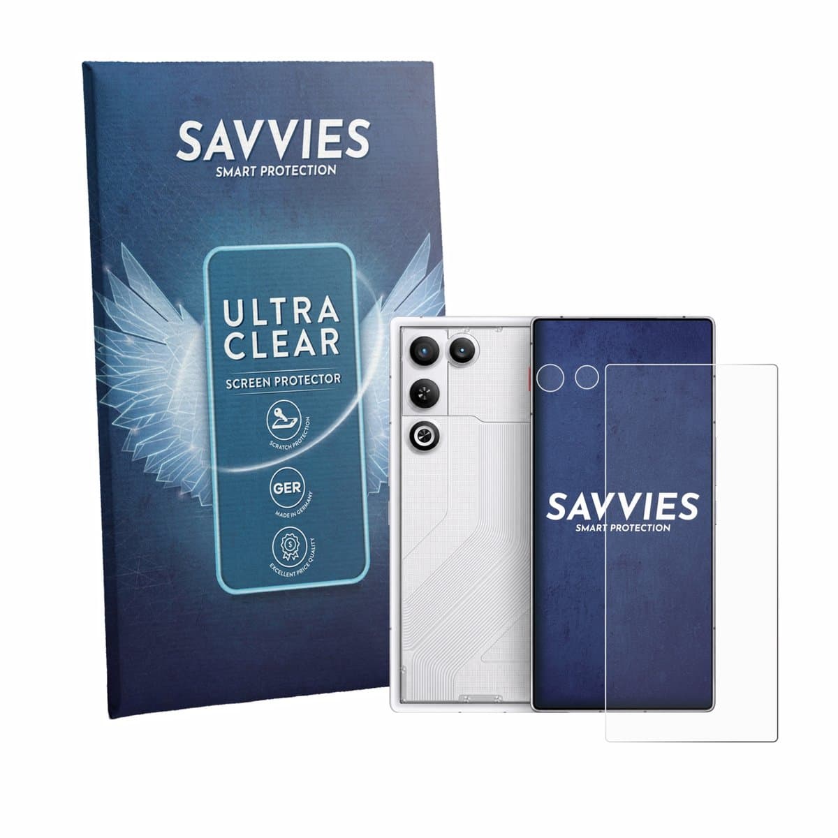 Savvies - Screenprotector voor ZTE Nubia Red Magic 11 Air (Voor+Camera) - Folie Beschermfolie transparant 18 Stuks