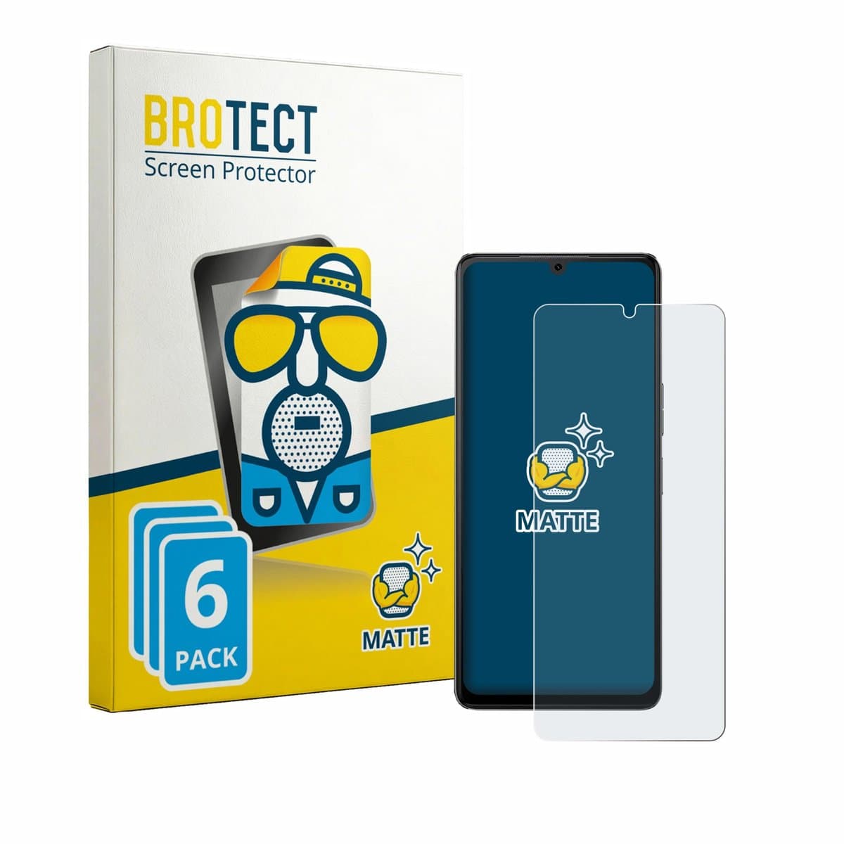 BROTECT - Screenprotector voor Cubot P90 - Folie Beschermfolie matte 6 Stuks