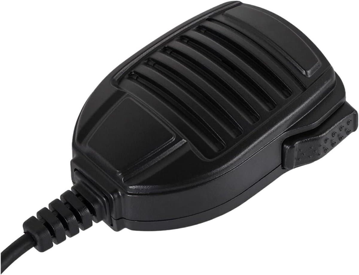 Mobiele Microfoon - Handheld Speaker Mic - Tweeweg Radio Communicatie - Externe Push-to-Talk Knop - 50cm Lengte - Zwart
